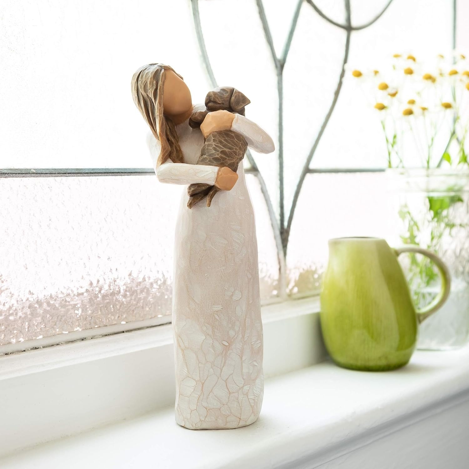 image:imageWillow Tree Adorable You Dark Dog A Joyful Friendship Expresses Relationship with a MuchLoved Pet Dog Sculpted HandPainted Figure Cast from a Susan Lordi Original Carving Gift for Dog Lovers Celebrates the Loving Bond Between People and Their DogsDark Brown Dog