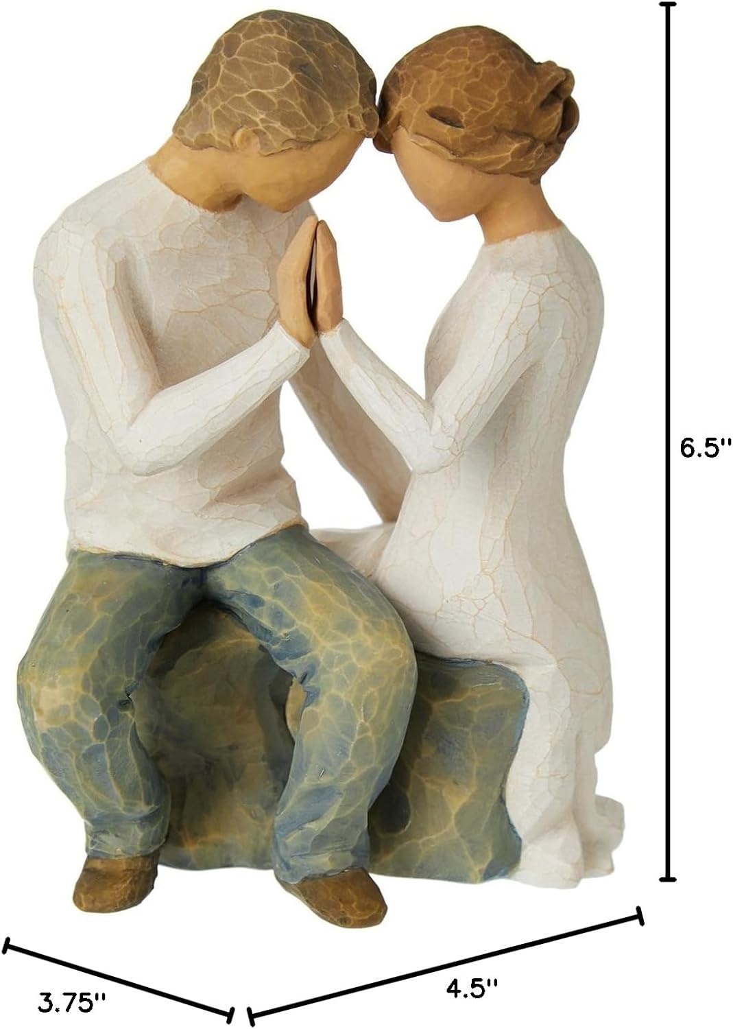 image:imageWillow Tree Around You Sculpted HandPainted Figure Cast from a Susan Lordi Original Carving Expression of Love and Caring Display on Shelf Table or Mantel Fitted Gift BoxAround You