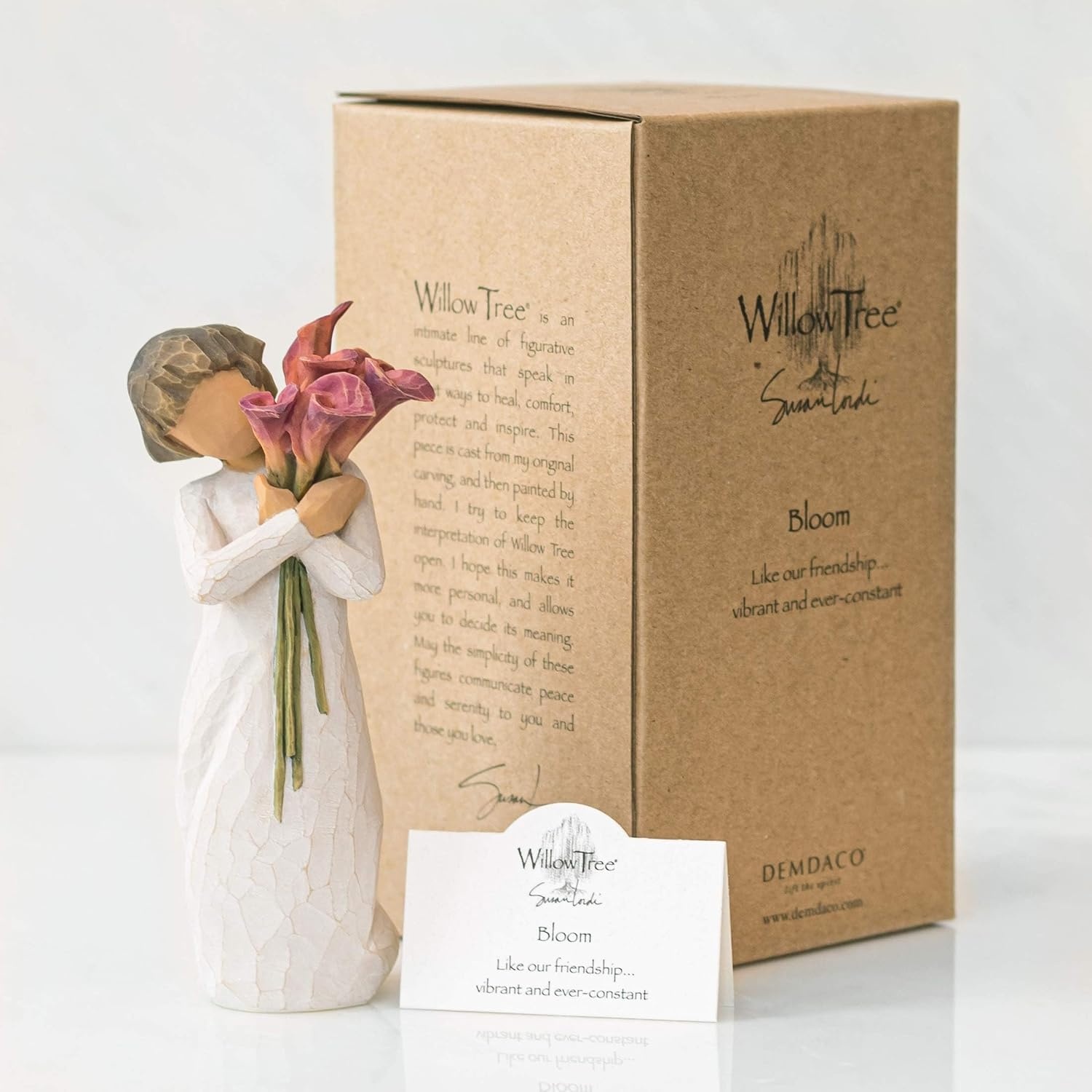image:imageWillow Tree Bloom Sculpted HandPainted Figure Cast from a Susan Lordi Original Carving Meaningful Gift Celebrating Nature Family Home and Belonging Fitted Gift BoxBloom