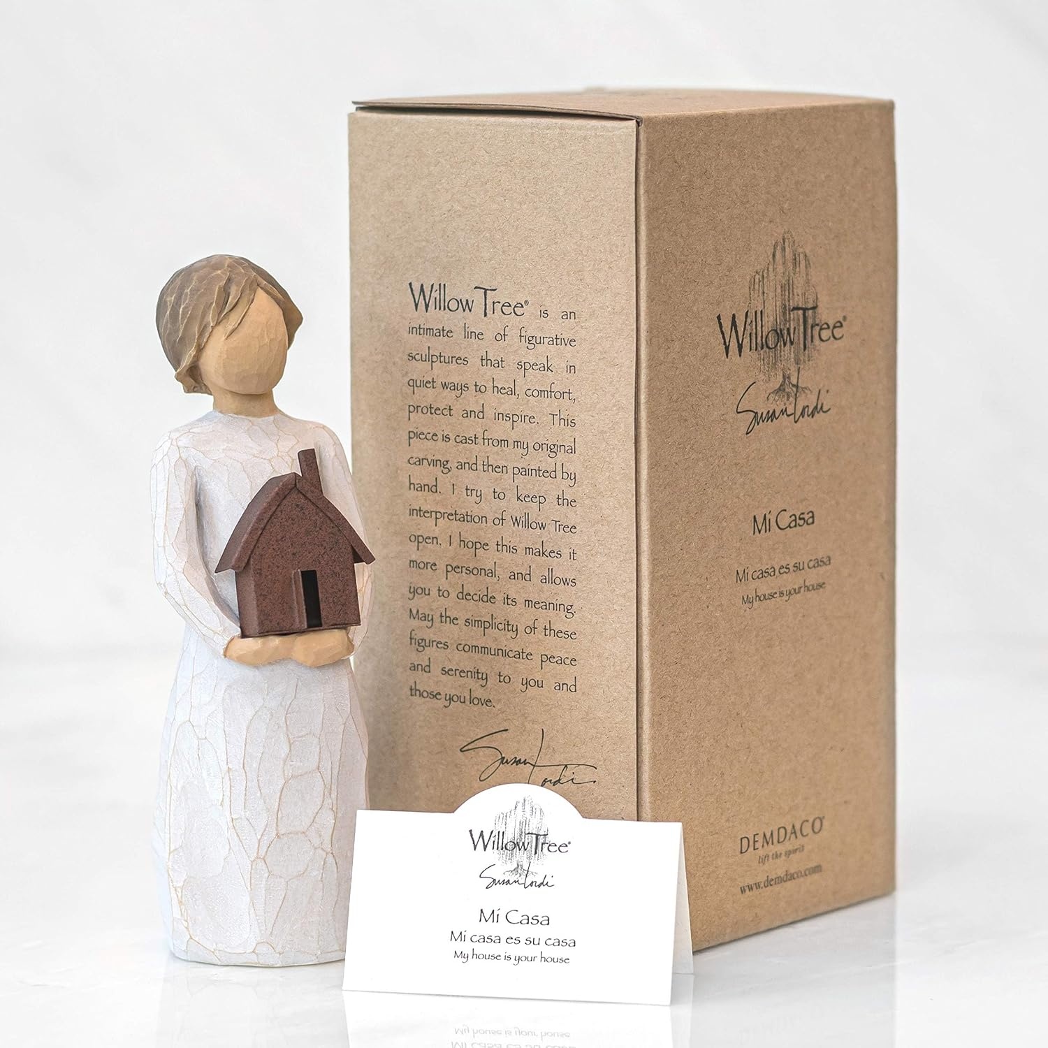 image:imageWillow Tree Bloom Sculpted HandPainted Figure Cast from a Susan Lordi Original Carving Meaningful Gift Celebrating Nature Family Home and Belonging Fitted Gift BoxMi Casa