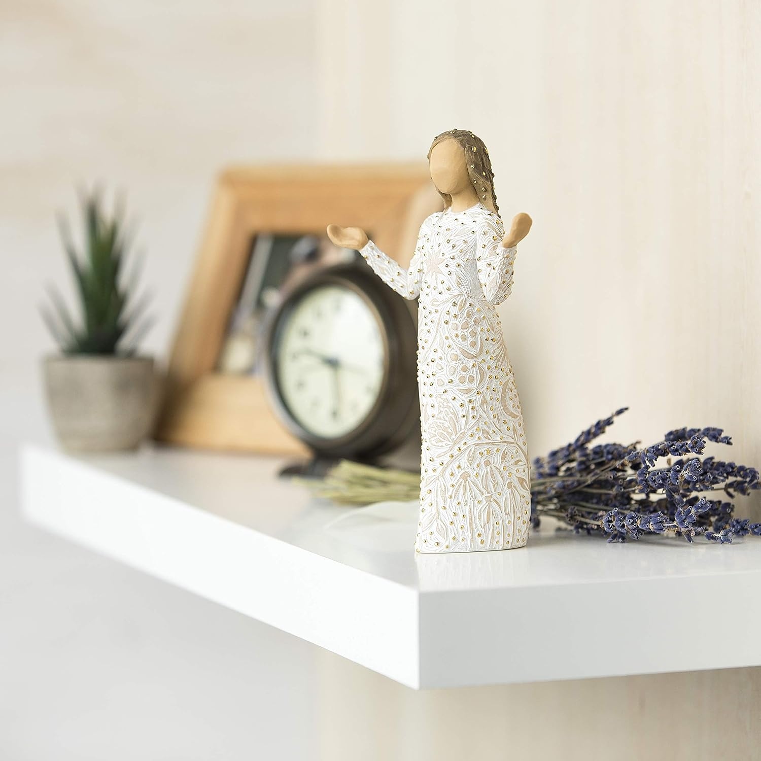 image:imageWillow Tree Everyday Blessings Sculpted HandPainted Figure with Gold Leaf Cast from a Susan Lordi Original Carving Thoughtful Keepsake Gift for Loved Ones Includes Enclosure Card Fitted Gift BoxEveryday Blessing