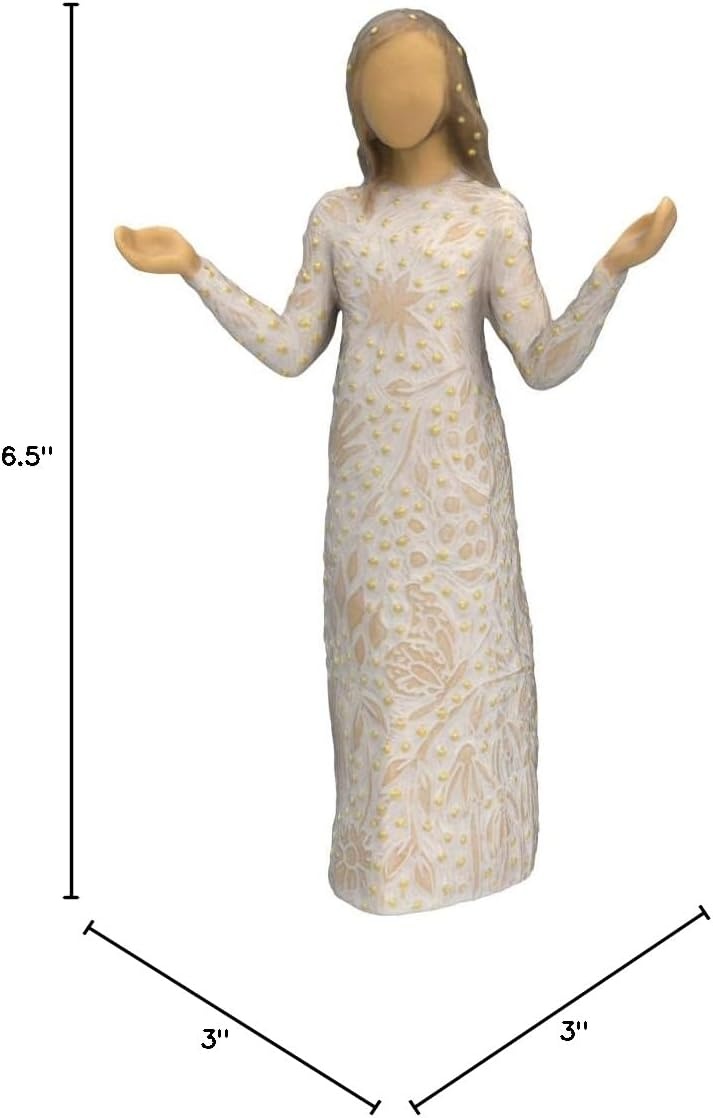 image:imageWillow Tree Everyday Blessings Sculpted HandPainted Figure with Gold Leaf Cast from a Susan Lordi Original Carving Thoughtful Keepsake Gift for Loved Ones Includes Enclosure Card Fitted Gift BoxEveryday Blessing