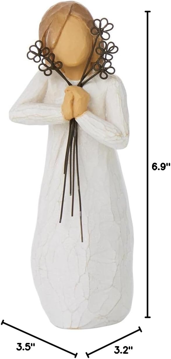image:imageWillow Tree Friendship Sculpted HandPainted Figure Cast from a Susan Lordi Original Carving Heartfelt Gift Expressing Love and Warmth Display on Shelf Table or MantelFriendship