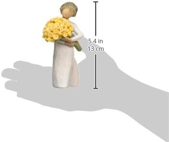 image:imageWillow Tree Good Cheer Wishing You Sunny Days of Happiness A Gift to Celebrate Friendships for Those Who Love Flowers Sculpted HandPainted FigureYellow Roses