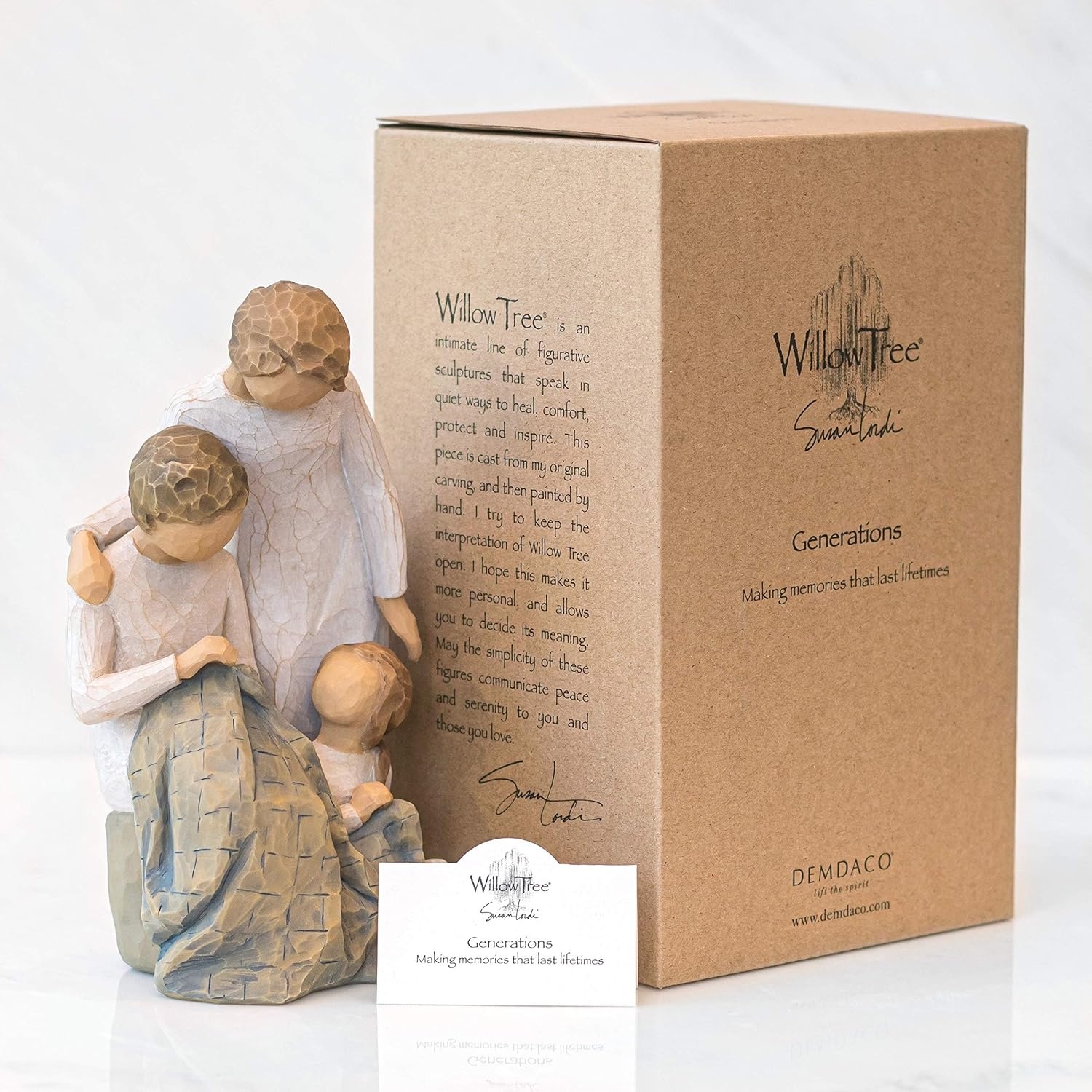 image:imageWillow Tree Grandfather Sculpted HandPainted Figure Cast from a Susan Lordi Original Carving Gift Expressing Love and Caring Includes Enclosure Card Display on MantelGenerations