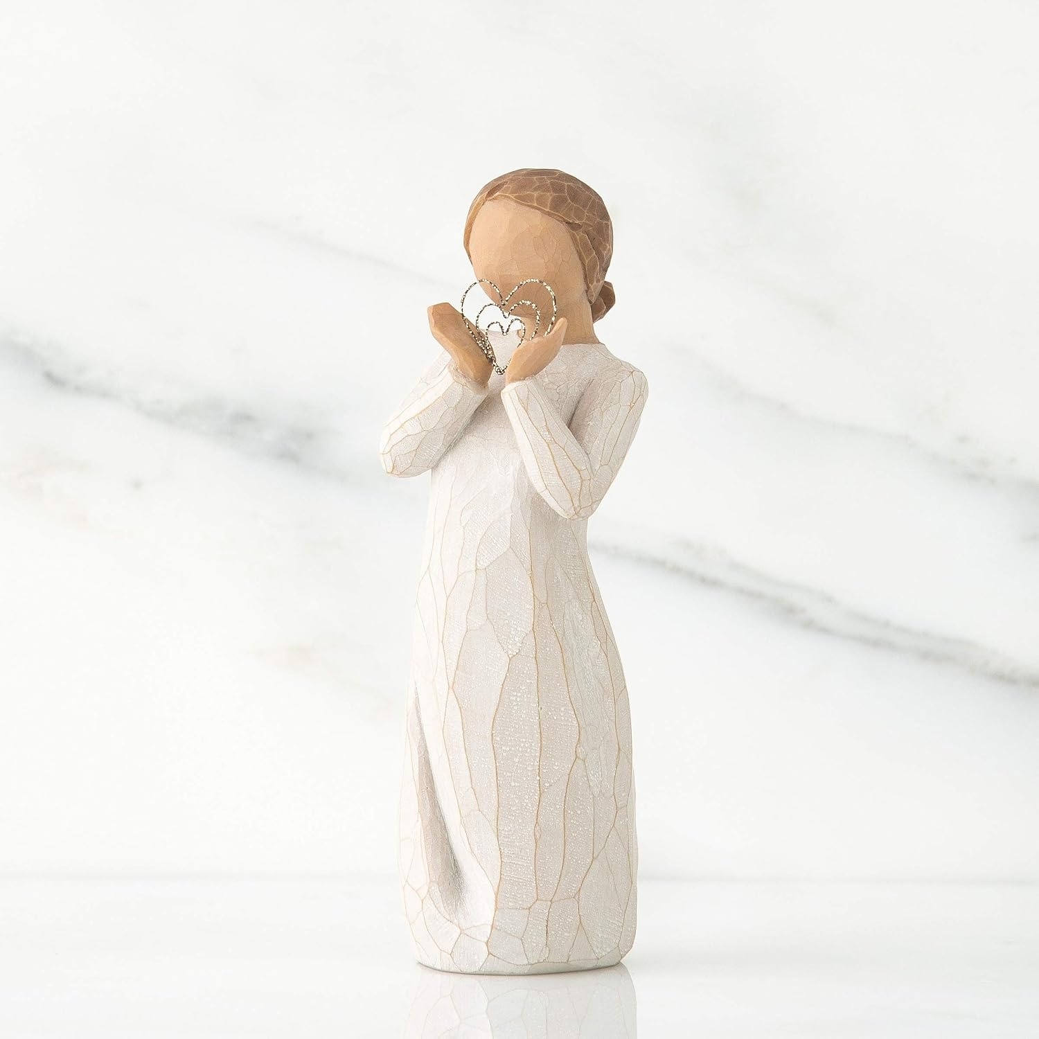 image:imageWillow Tree Heart and Soul Sculpted HandPainted Figure Cast from a Susan Lordi Original Carving Heartfelt Gift Expressing Love and Warmth Display on Shelf Table or MantelLots of Love