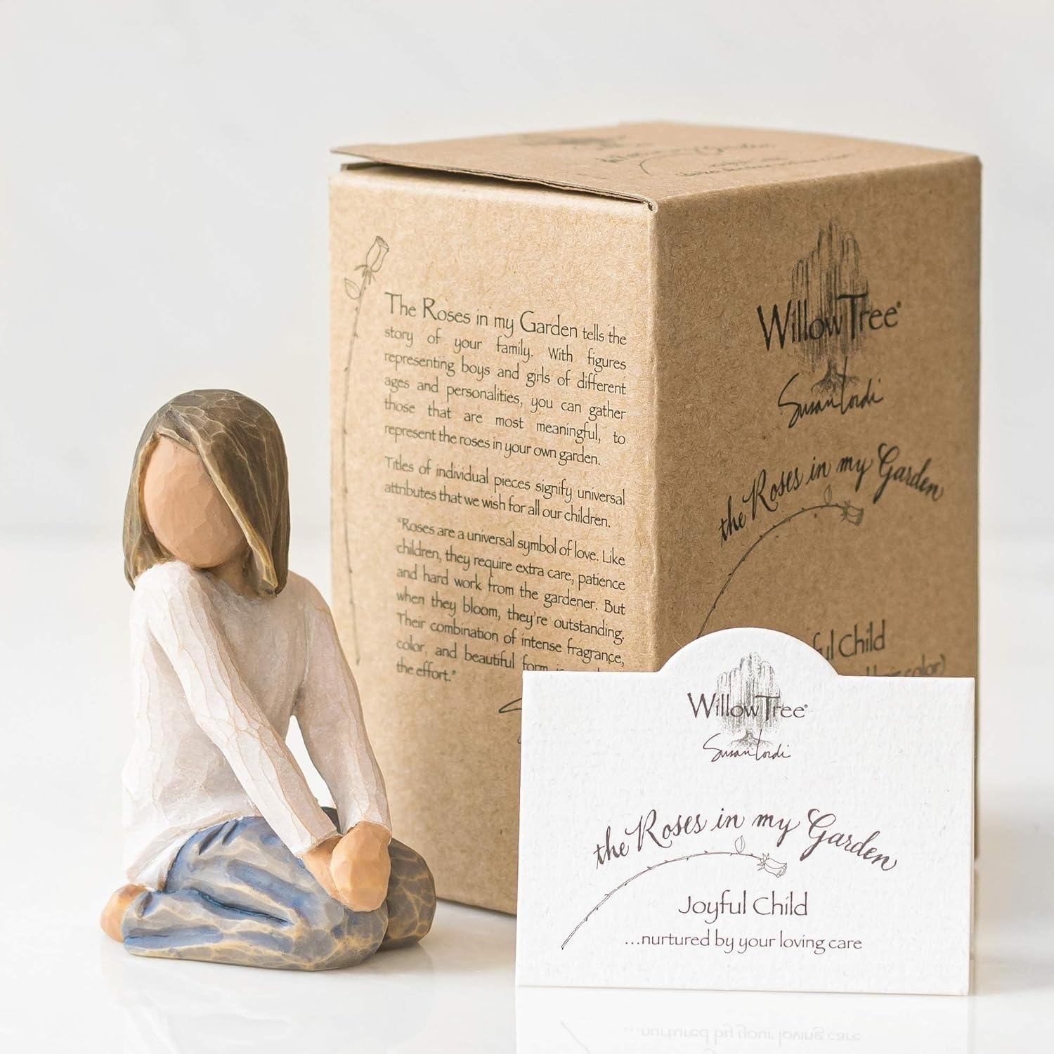 image:imageWillow Tree Joyful Child Nurtured by Your Loving Care A Reminder of Loving Family Relationships Closeness Love Sculpted HandPainted Figure