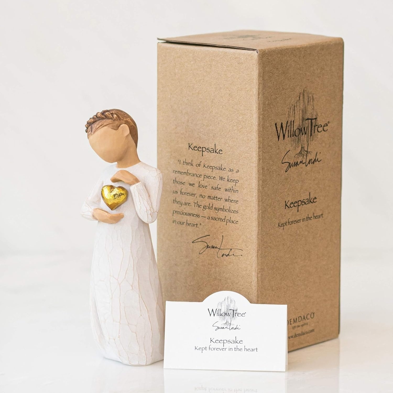 image:imageWillow Tree Keepsake Sculpted HandPainted Figure Sentimental Gift for Loved Ones Cast from a Susan Lordi Original Carving Cast Resin Keepsake Packaged in Fitted Gift BoxGratitude Ornament