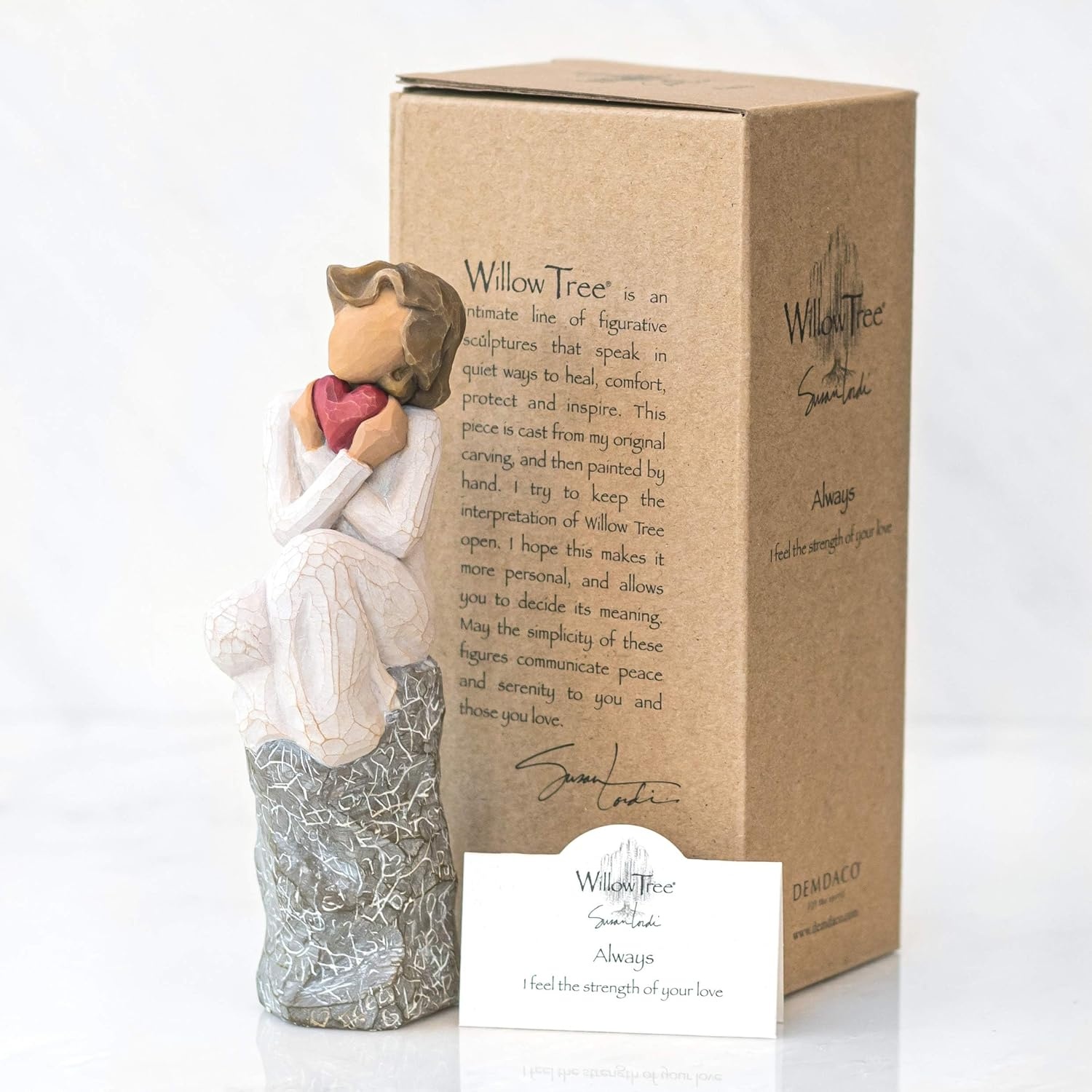 image:imageWillow Tree My Guy Sculpted HandPainted Figure Cast from a Susan Lordi Original Carving Meaningful Keepsake Gift for Loved Ones Display on Shelf Table or MantelAlways