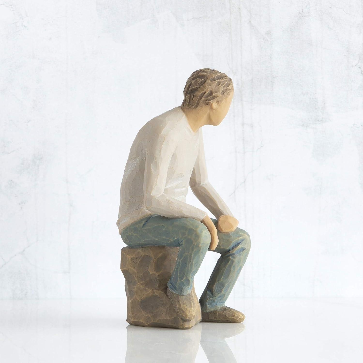 image:imageWillow Tree My Guy Sculpted HandPainted Figure Cast from a Susan Lordi Original Carving Meaningful Keepsake Gift for Loved Ones Display on Shelf Table or MantelMy Guy