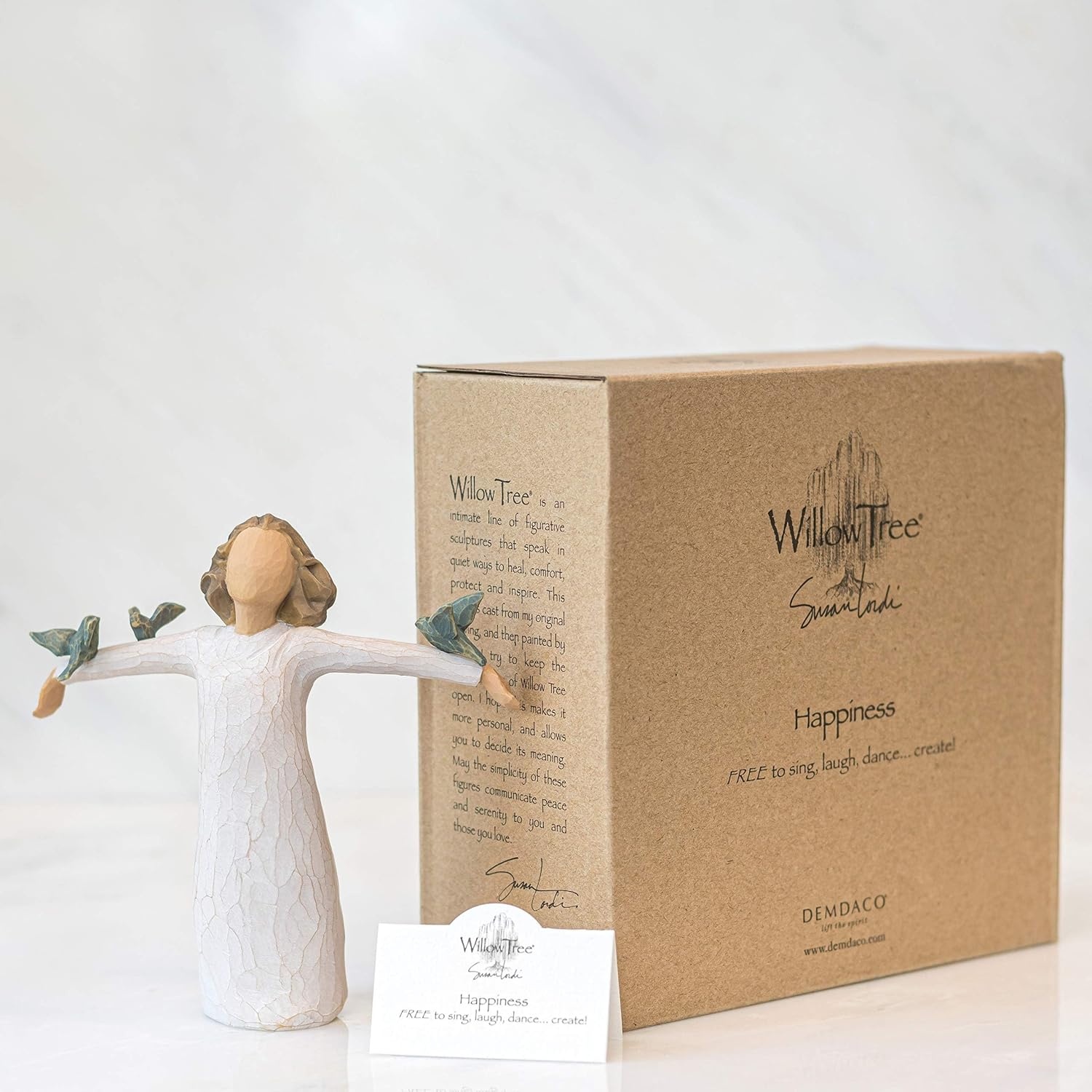 image:imageWillow Tree My Guy Sculpted HandPainted Figure Cast from a Susan Lordi Original Carving Meaningful Keepsake Gift for Loved Ones Display on Shelf Table or MantelHappiness