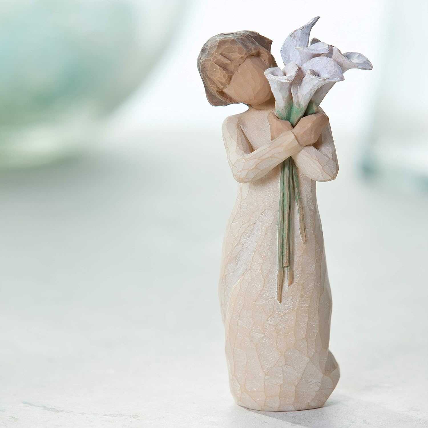image:imageWillow Tree My Guy Sculpted HandPainted Figure Cast from a Susan Lordi Original Carving Meaningful Keepsake Gift for Loved Ones Display on Shelf Table or MantelBeautiful Wishes