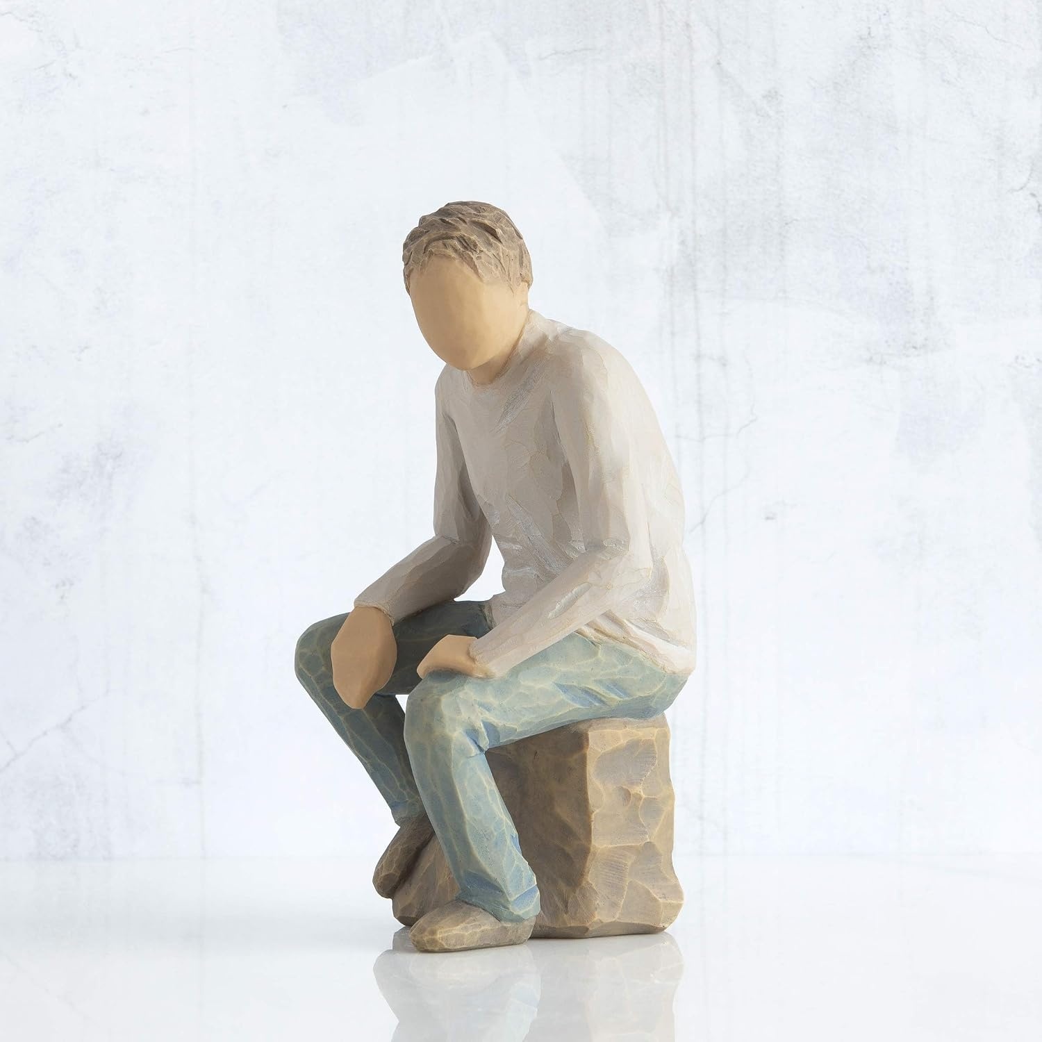image:imageWillow Tree My Guy Sculpted HandPainted Figure Cast from a Susan Lordi Original Carving Meaningful Keepsake Gift for Loved Ones Display on Shelf Table or MantelMy Guy