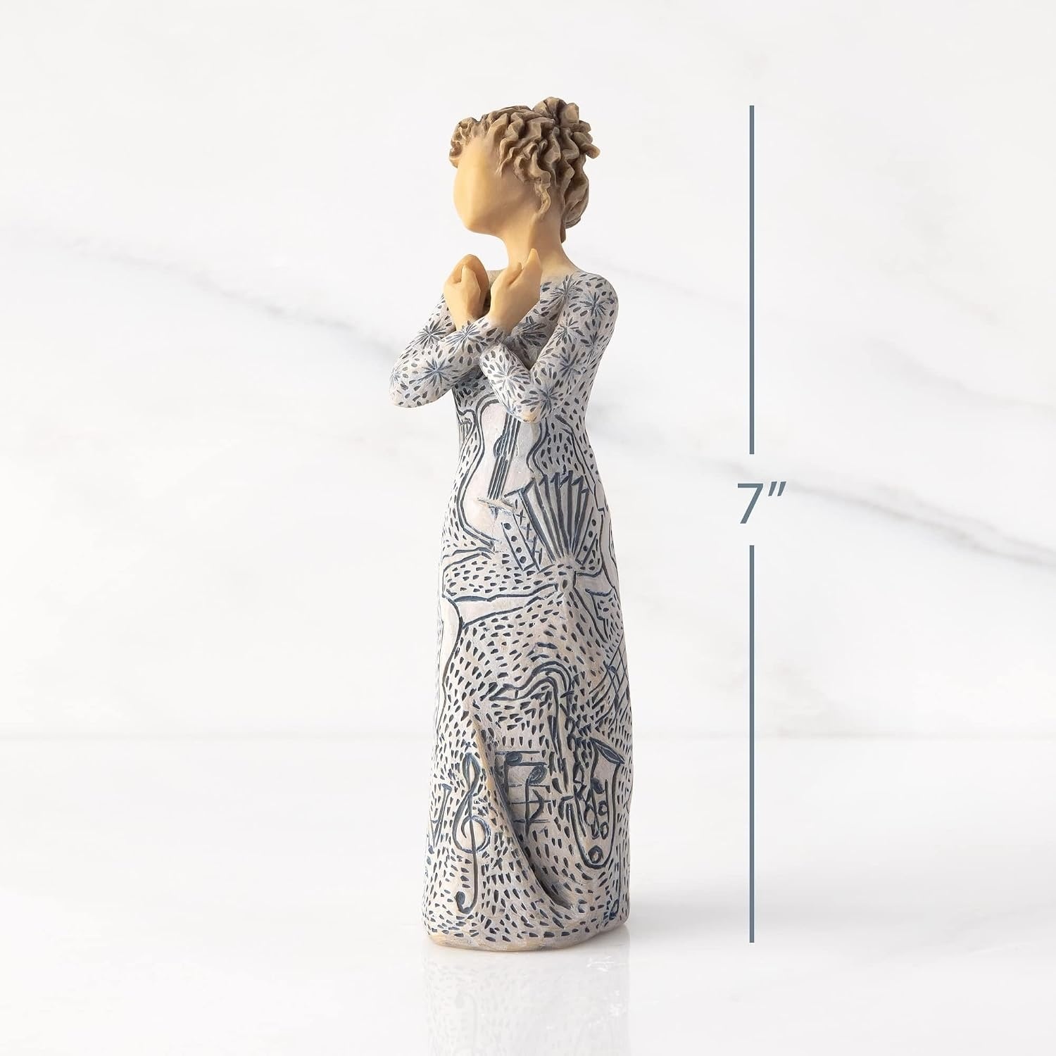 image:imageWillow Tree My Guy Sculpted HandPainted Figure Cast from a Susan Lordi Original Carving Meaningful Keepsake Gift for Loved Ones Display on Shelf Table or MantelMusic Speaks Lighter Skin