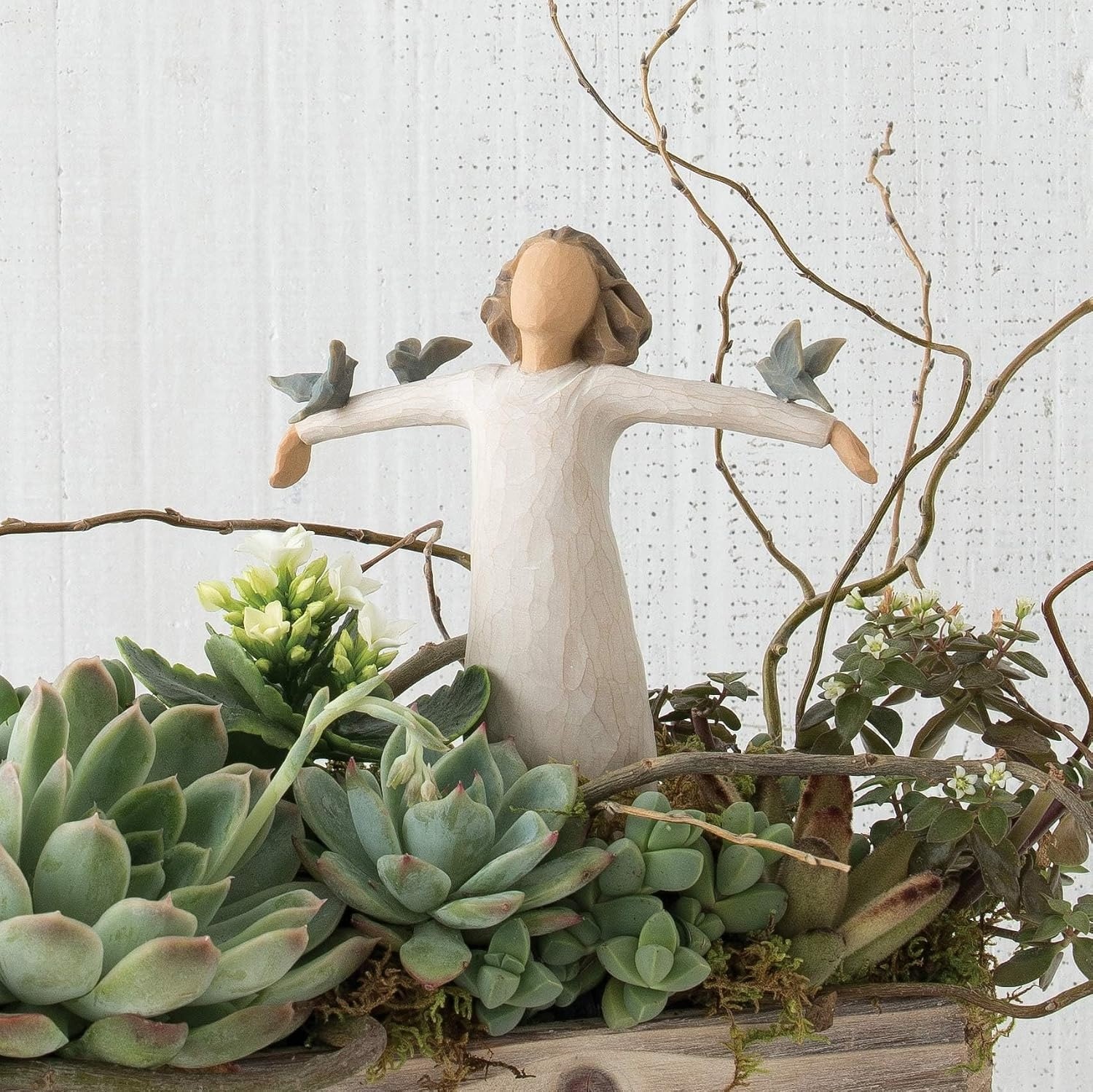 image:imageWillow Tree My Guy Sculpted HandPainted Figure Cast from a Susan Lordi Original Carving Meaningful Keepsake Gift for Loved Ones Display on Shelf Table or MantelHappiness