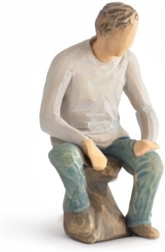 image:imageWillow Tree My Guy Sculpted HandPainted Figure Cast from a Susan Lordi Original Carving Meaningful Keepsake Gift for Loved Ones Display on Shelf Table or MantelMy Guy