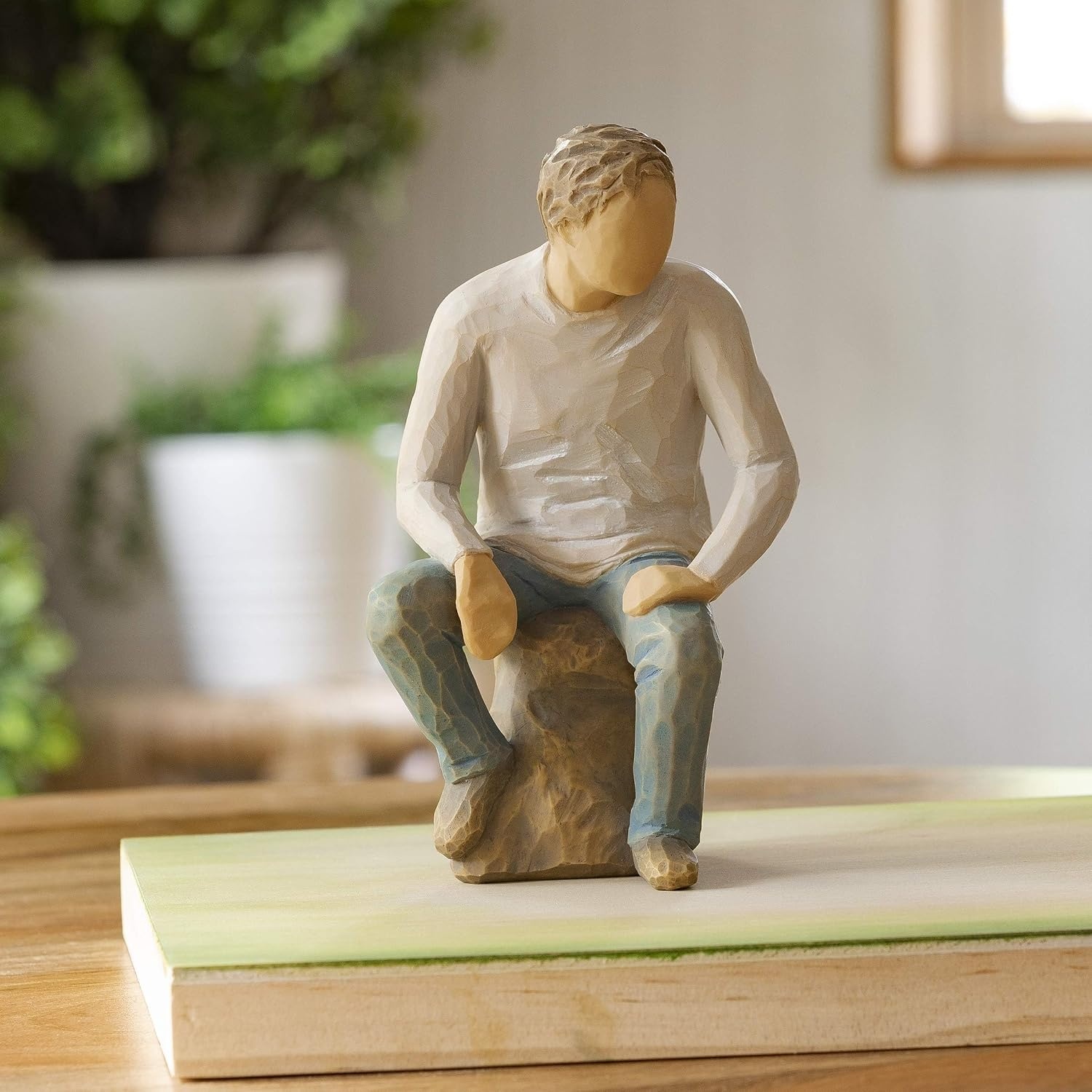 image:imageWillow Tree My Guy Sculpted HandPainted Figure Cast from a Susan Lordi Original Carving Meaningful Keepsake Gift for Loved Ones Display on Shelf Table or MantelMy Guy