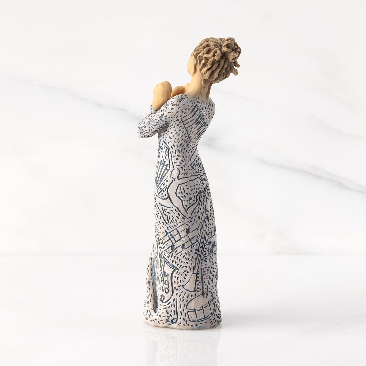 image:imageWillow Tree My Guy Sculpted HandPainted Figure Cast from a Susan Lordi Original Carving Meaningful Keepsake Gift for Loved Ones Display on Shelf Table or MantelMusic Speaks Lighter Skin