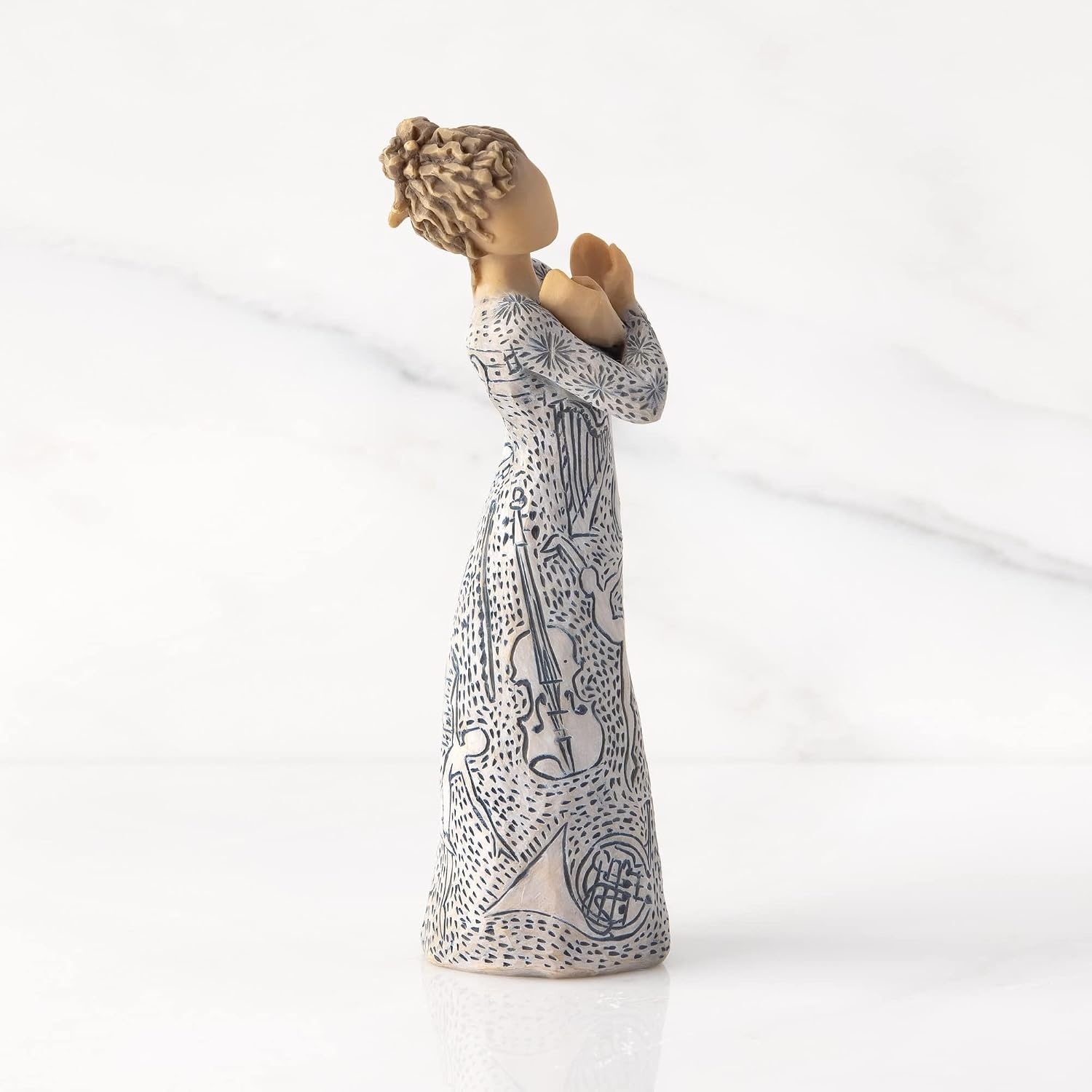 image:imageWillow Tree My Guy Sculpted HandPainted Figure Cast from a Susan Lordi Original Carving Meaningful Keepsake Gift for Loved Ones Display on Shelf Table or MantelMusic Speaks Lighter Skin