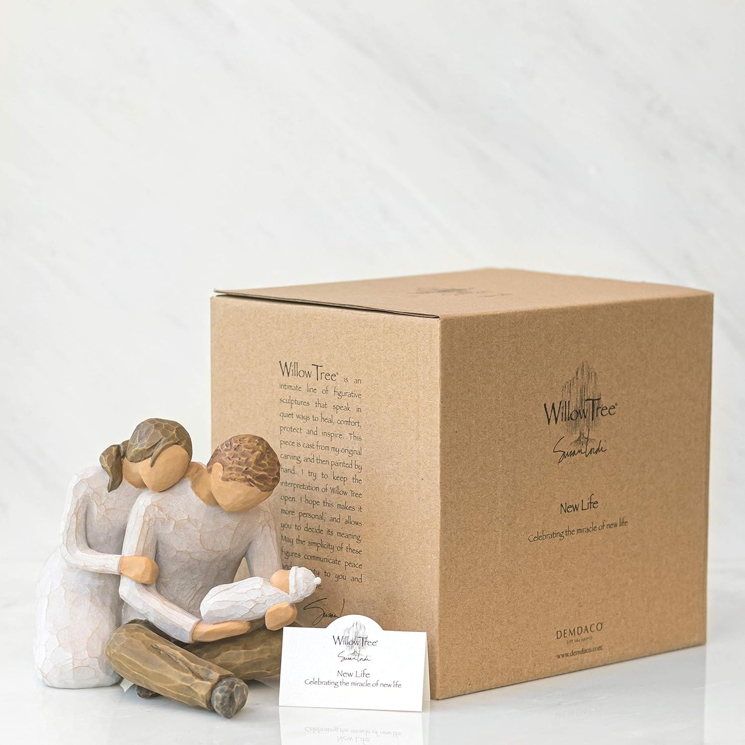 image:imageWillow Tree New Life Celebrating The Miracle of New Life A Gift for First Time Parents or Those Growing Their Families Loving Relationships Between Parents and Child Sculpted HandPainted Figure HandPainted Resin Figurine Sculpted by Artist Susan Lordi Celebrates Loving Family Relationships Family GroupingChild of My Heart