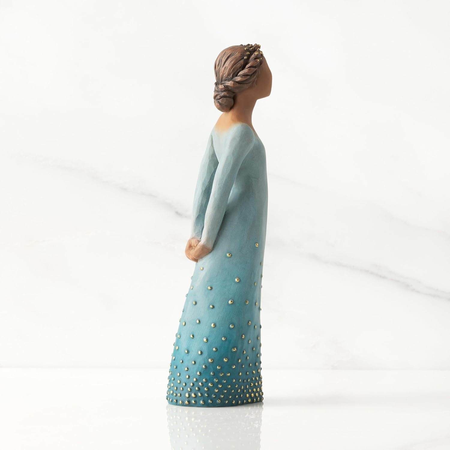 image:imageWillow Tree Quest Sculpted HandPainted Figure Cast from a Susan Lordi Original Carving Inspirational Gift of Encouragement Strength Hope and ConfidenceRadiance darker skin