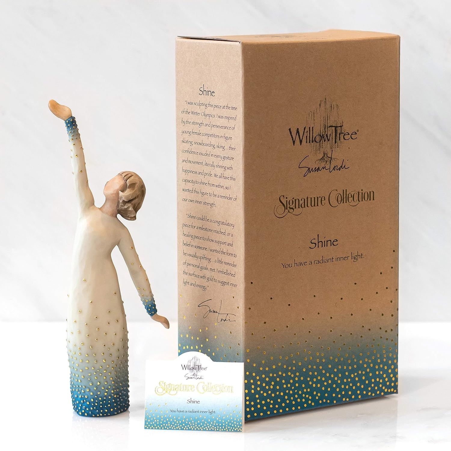image:imageWillow Tree Quest Sculpted HandPainted Figure Cast from a Susan Lordi Original Carving Inspirational Gift of Encouragement Strength Hope and ConfidenceShine
