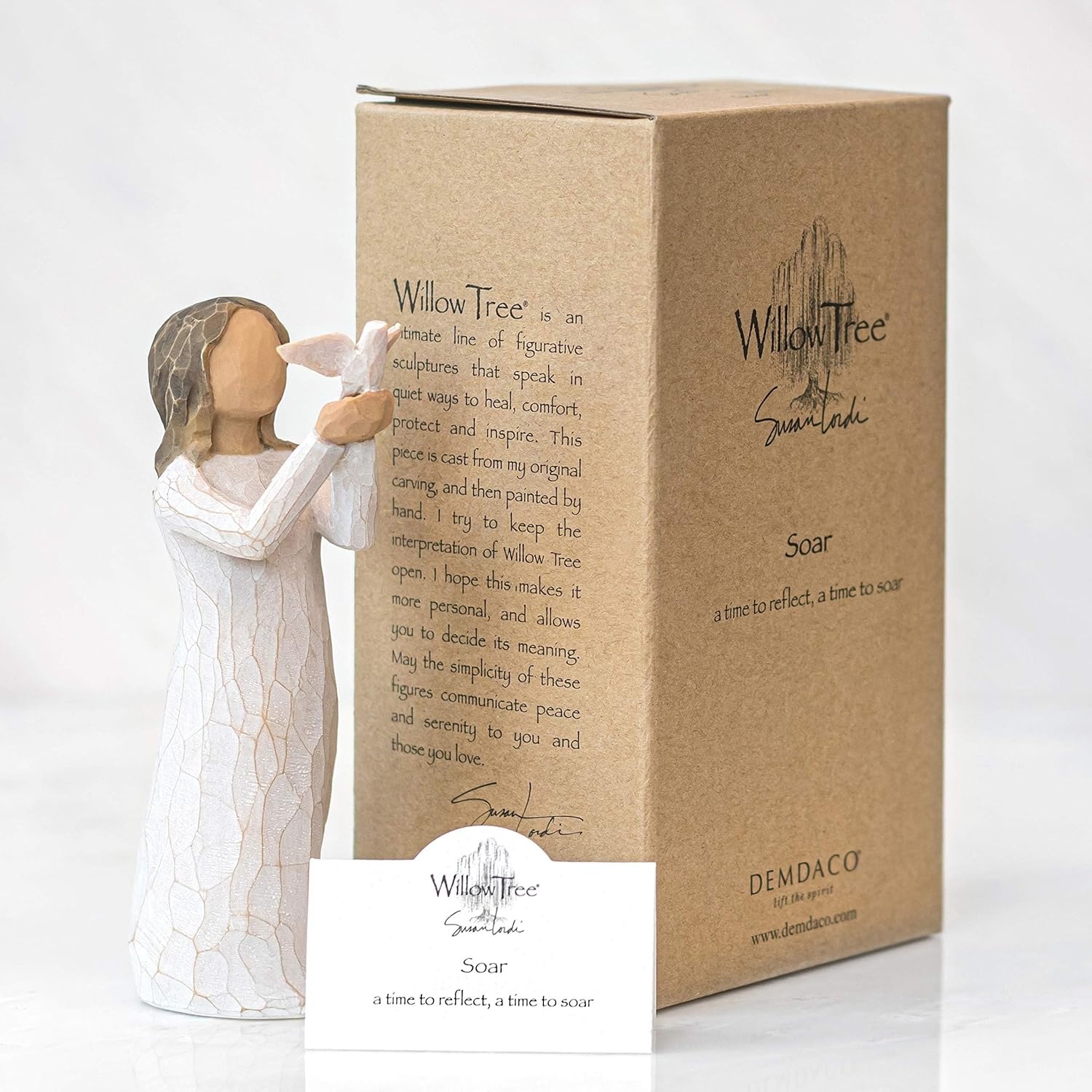 image:imageWillow Tree Quest Sculpted HandPainted Figure Cast from a Susan Lordi Original Carving Inspirational Gift of Encouragement Strength Hope and ConfidenceSoar