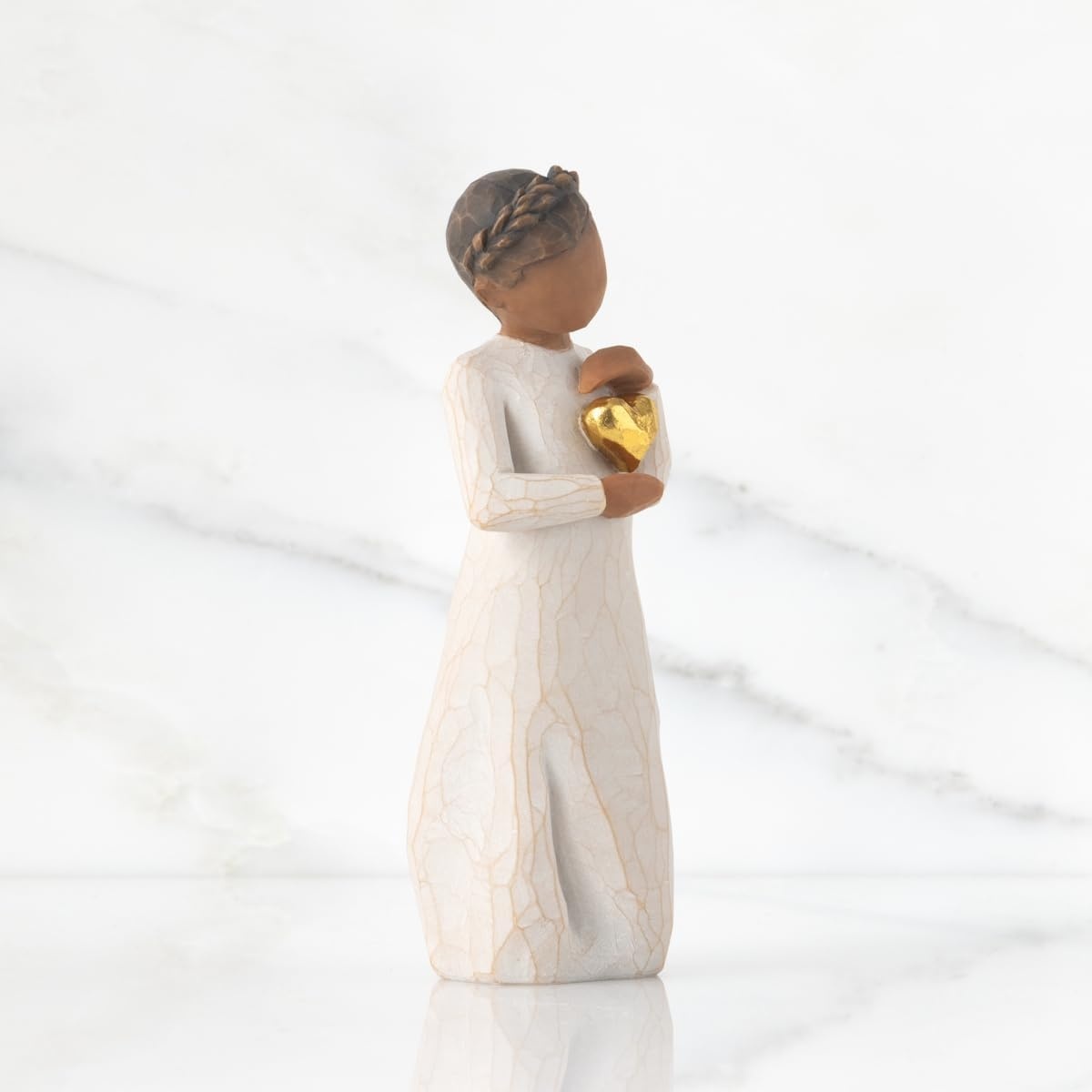image:imageWillow Tree Remember Sculpted HandPainted Figure Cast from a Susan Lordi Original Carving Meaningful Keepsake Gift for Loved Ones and Lifes MilestonesKeepsake darker skin