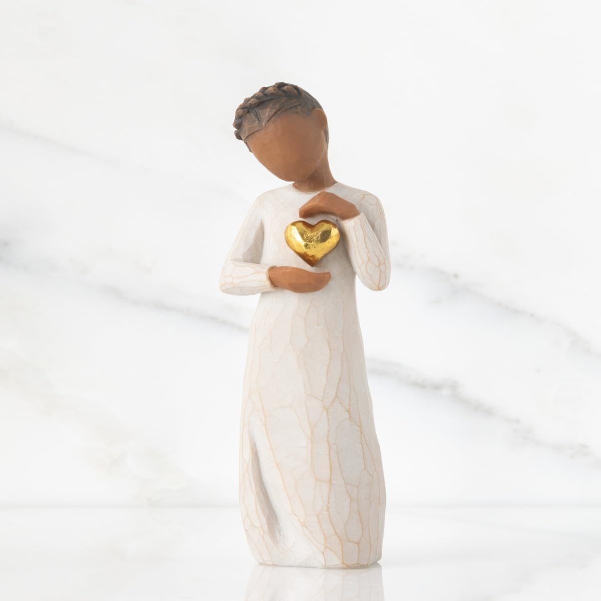 image:imageWillow Tree Remember Sculpted HandPainted Figure Cast from a Susan Lordi Original Carving Meaningful Keepsake Gift for Loved Ones and Lifes MilestonesKeepsake darker skin