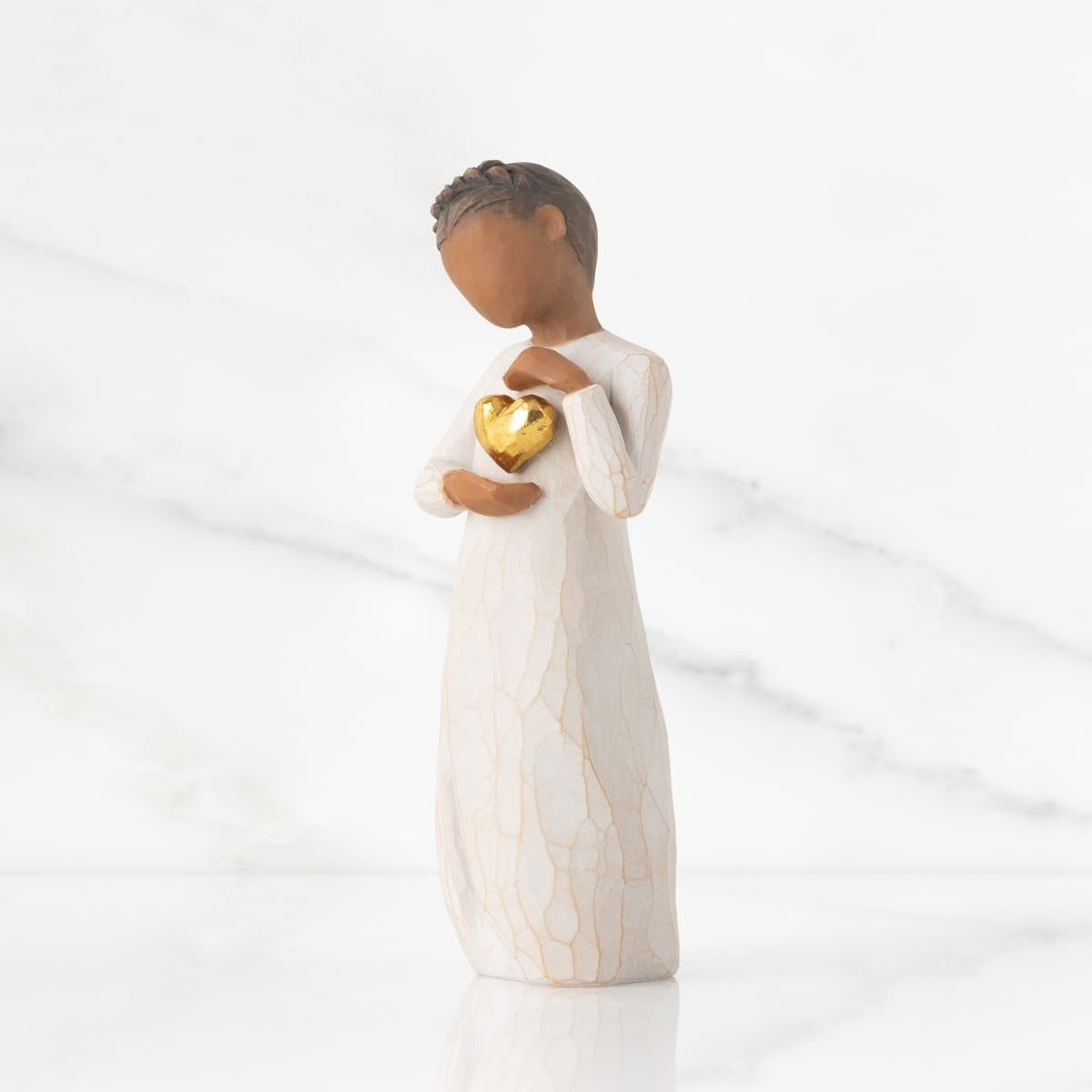 image:imageWillow Tree Remember Sculpted HandPainted Figure Cast from a Susan Lordi Original Carving Meaningful Keepsake Gift for Loved Ones and Lifes MilestonesKeepsake darker skin