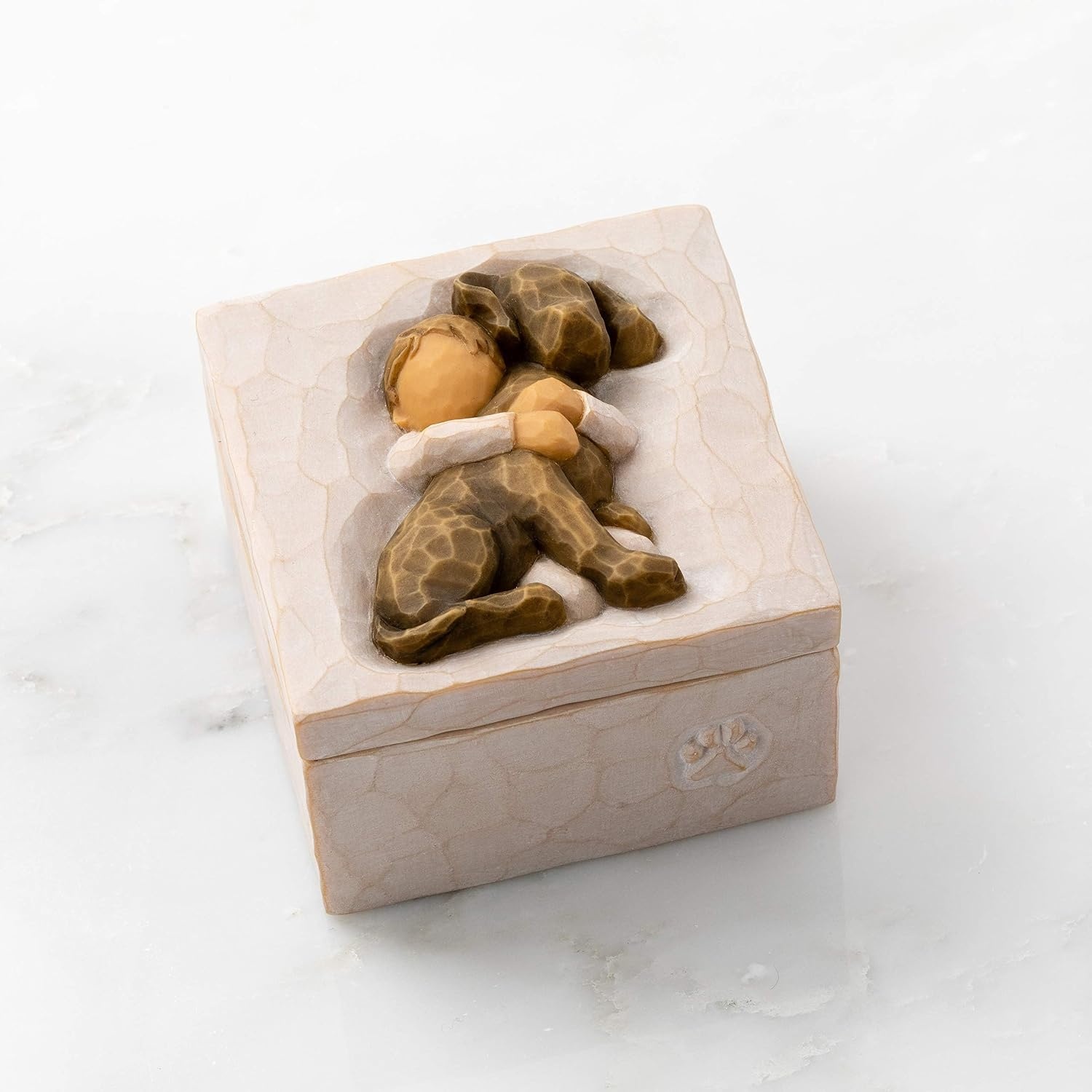 image:imageWillow Tree Sister mine Keepsake Box sculpted handpainted Keepsake Box HandPainted Keepsake Box Sentimental Gift for Loved Ones Holds Jewelry and Treasures Sculpted by Artist Susan LordiHug dark dog