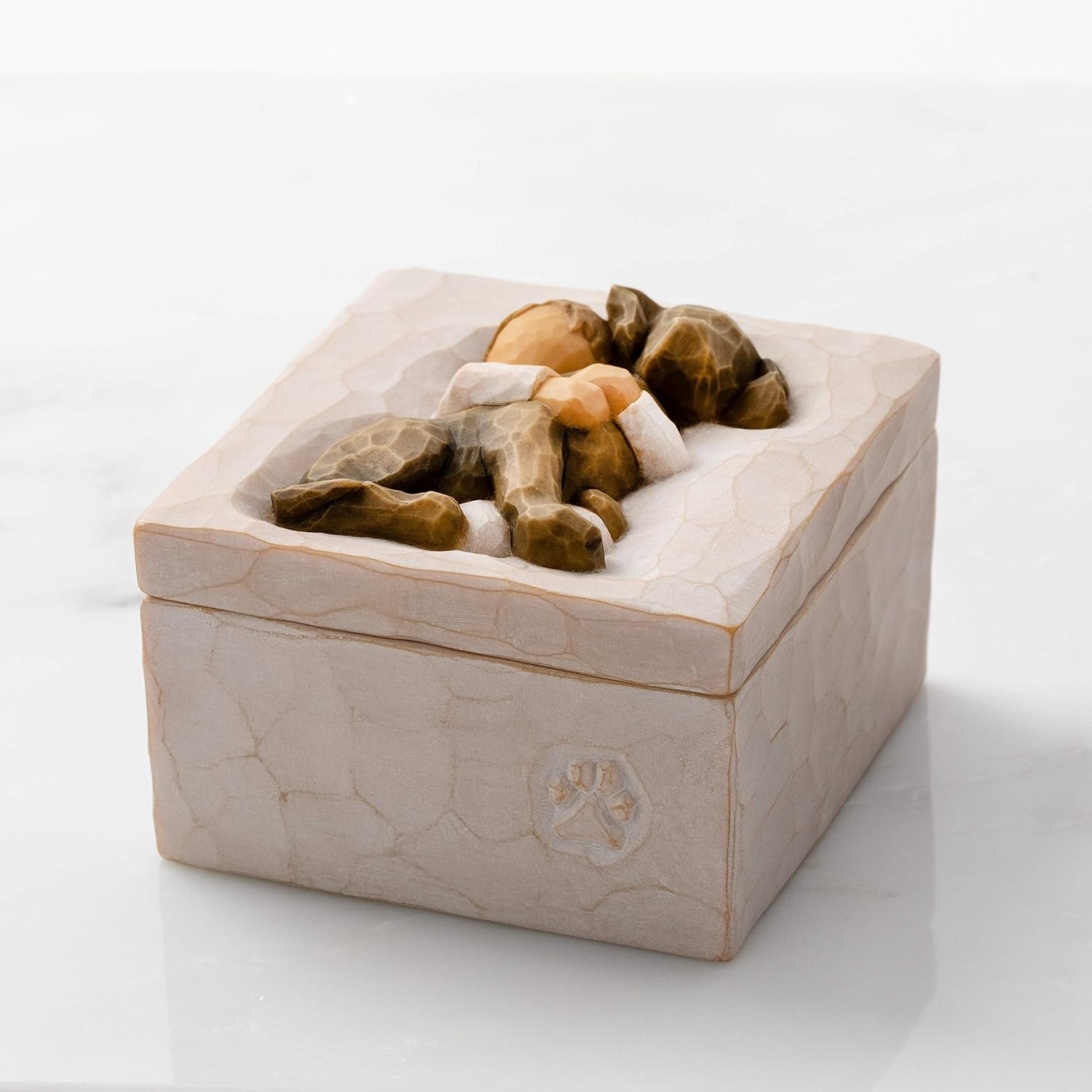 image:imageWillow Tree Sister mine Keepsake Box sculpted handpainted Keepsake Box HandPainted Keepsake Box Sentimental Gift for Loved Ones Holds Jewelry and Treasures Sculpted by Artist Susan LordiHug dark dog