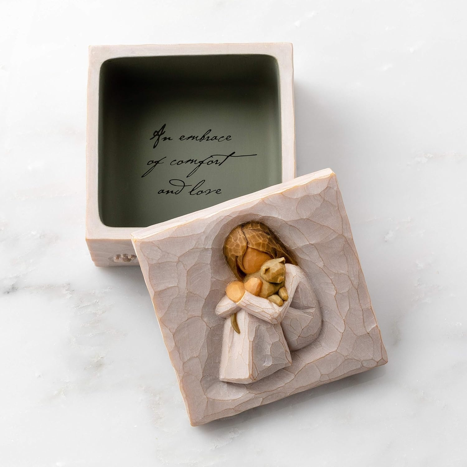 image:imageWillow Tree Sister mine Keepsake Box sculpted handpainted Keepsake Box HandPainted Keepsake Box Sentimental Gift for Loved Ones Holds Jewelry and Treasures Sculpted by Artist Susan LordiComfort