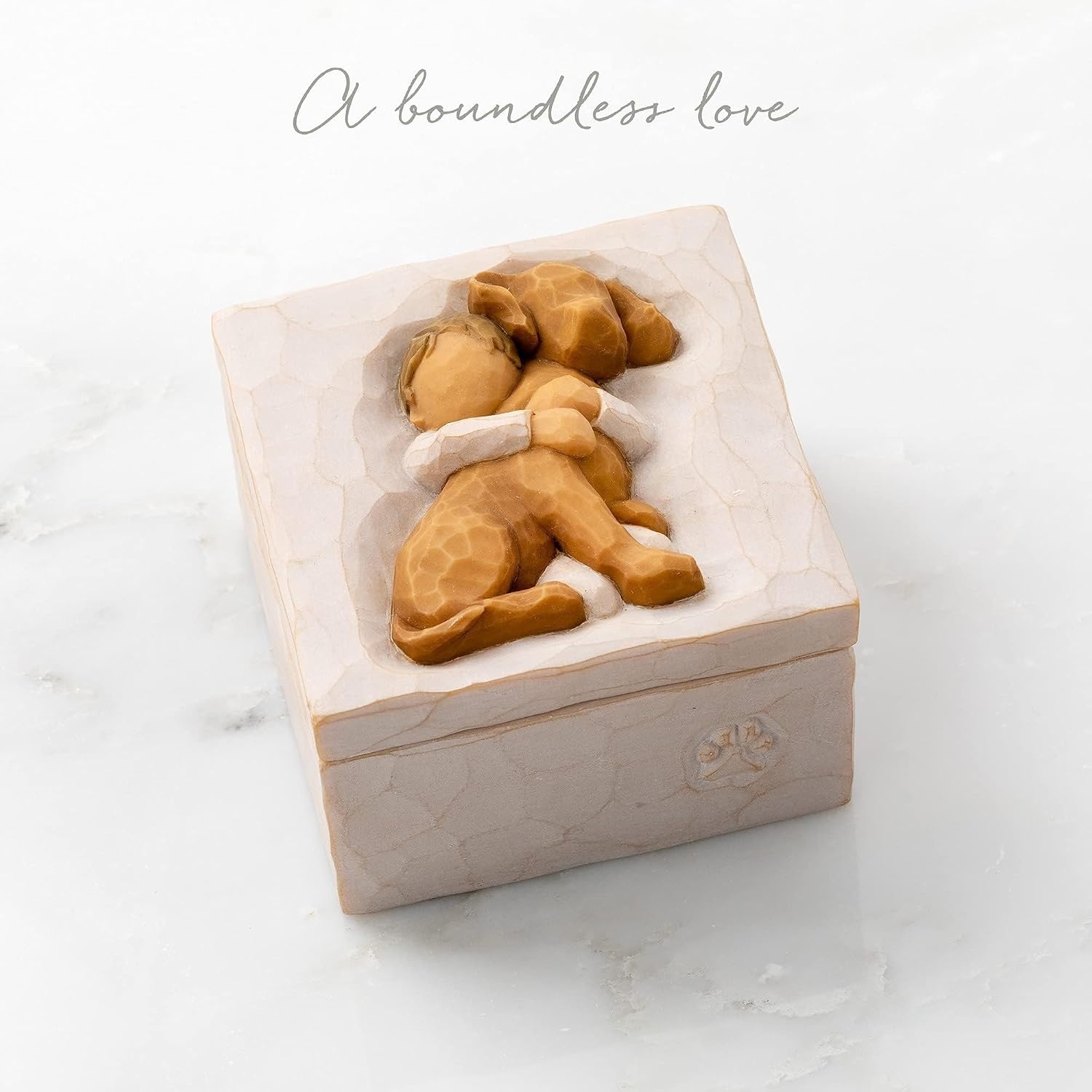 image:imageWillow Tree Sister mine Keepsake Box sculpted handpainted Keepsake Box HandPainted Keepsake Box Sentimental Gift for Loved Ones Holds Jewelry and Treasures Sculpted by Artist Susan LordiHug golden dog