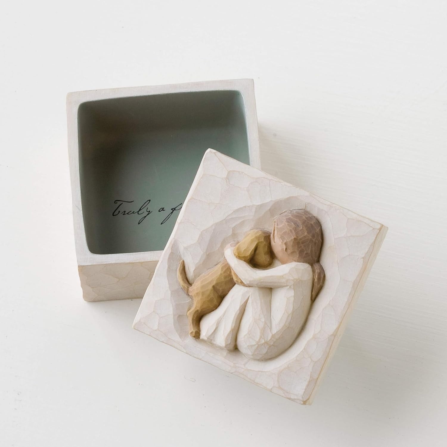 image:imageWillow Tree Sister mine Keepsake Box sculpted handpainted Keepsake Box HandPainted Keepsake Box Sentimental Gift for Loved Ones Holds Jewelry and Treasures Sculpted by Artist Susan LordiAntique