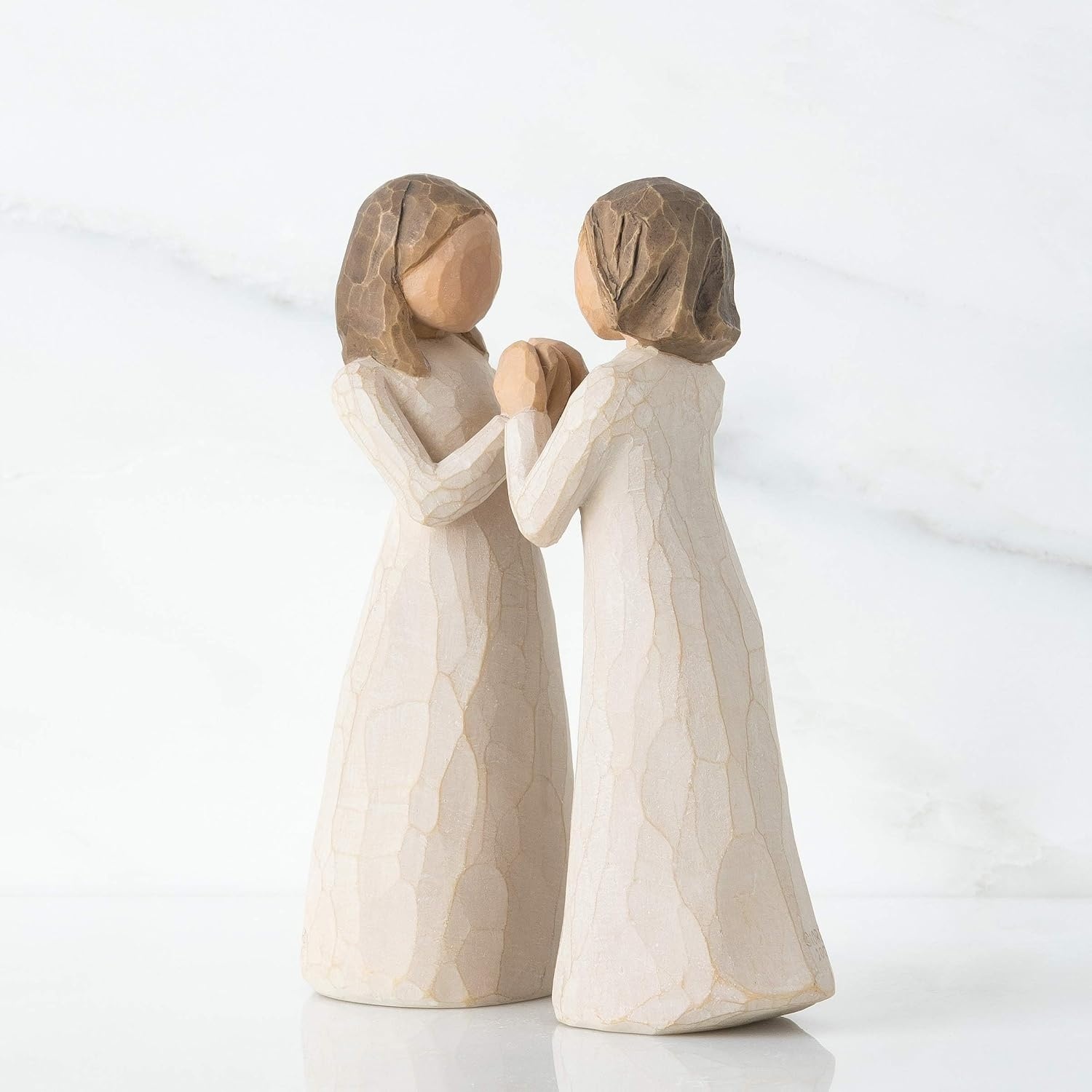 image:imageWillow Tree Sisters by Heart Sculpted HandPainted Figure Interlocking Hands Celebrates Womens Friendship Cast from a Susan Lordi Original Carving Includes Enclosure Card
