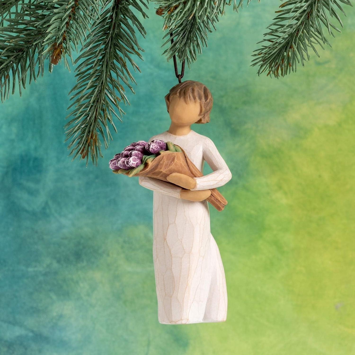 image:imageWillow Tree Surprise Ornament Sculpted HandPainted Figure Celebrating Friendship and Sentiment Cast from a Susan Lordi Original Carving Cast Resin Keepsake Ready to HangSurrounded by Love