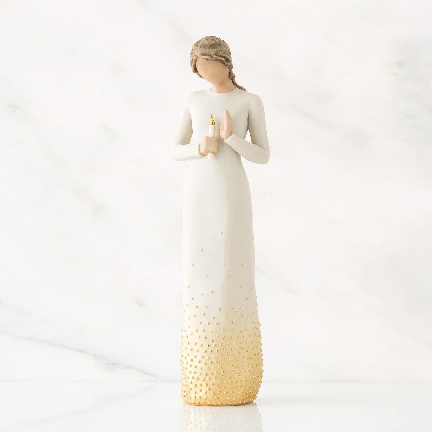image:imageWillow Tree Tapestry Sculpted HandPainted Figure with Gold Leaf Cast from a Susan Lordi Original Carving Gift Offering Comfort Peace Support and Inner Strength Includes Enclosure CardVigil