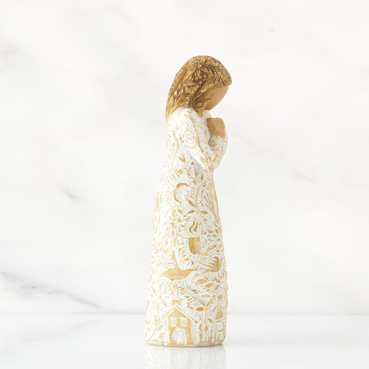 image:imageWillow Tree Tapestry Sculpted HandPainted Figure with Gold Leaf Cast from a Susan Lordi Original Carving Gift Offering Comfort Peace Support and Inner Strength Includes Enclosure CardTapestry