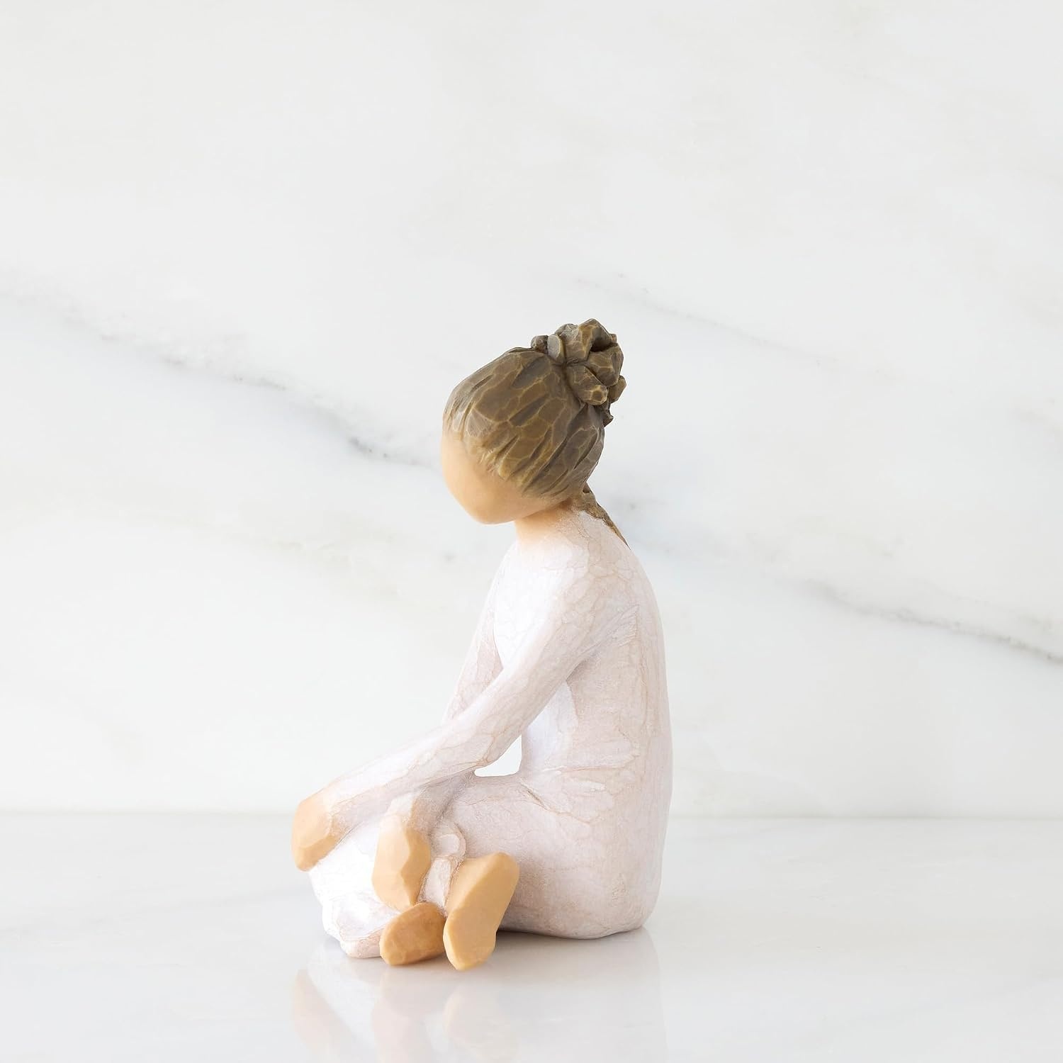 image:imageWillow Tree Tapestry Sculpted HandPainted Figure with Gold Leaf Cast from a Susan Lordi Original Carving Gift Offering Comfort Peace Support and Inner Strength Includes Enclosure CardSerenity
