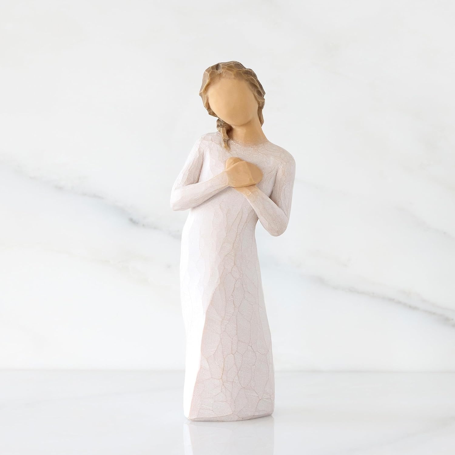 image:imageWillow Tree Tapestry Sculpted HandPainted Figure with Gold Leaf Cast from a Susan Lordi Original Carving Gift Offering Comfort Peace Support and Inner Strength Includes Enclosure CardHere for You