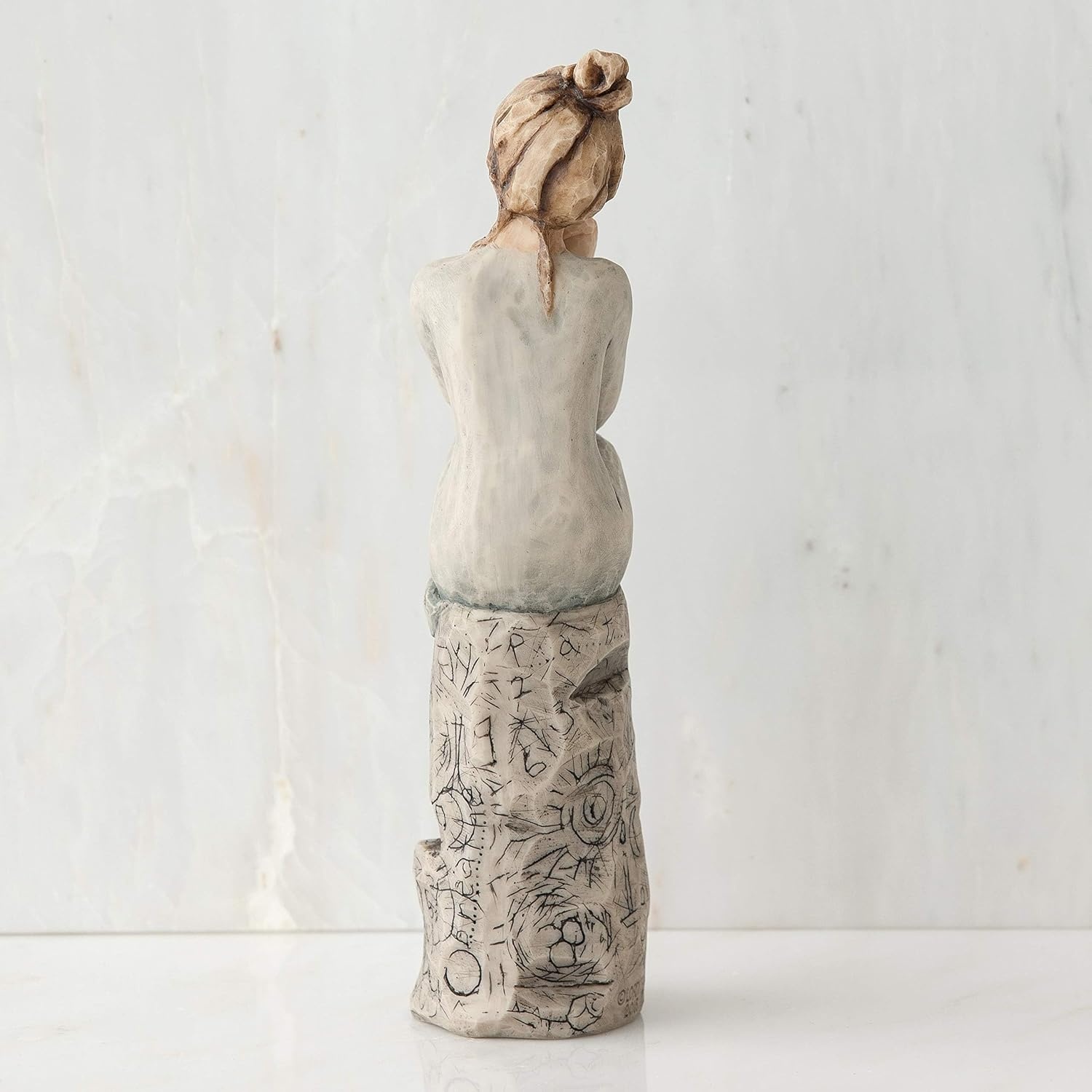 image:imageWillow Tree Tapestry Sculpted HandPainted Figure with Gold Leaf Cast from a Susan Lordi Original Carving Gift Offering Comfort Peace Support and Inner Strength Includes Enclosure CardPatience