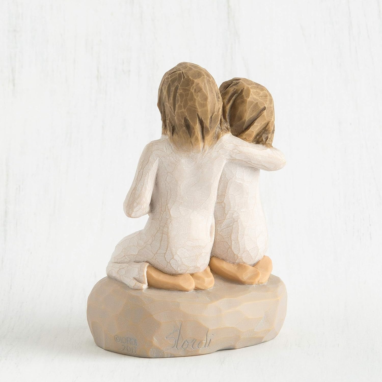 image:imageWillow Tree We are Three Sculpted HandPainted Figure Darker Skin Cast from a Susan Lordi Original Carving Celebrates Close Bonds Meaningful Relationships Thoughtful Keepsake Gift IdeaWe are Three