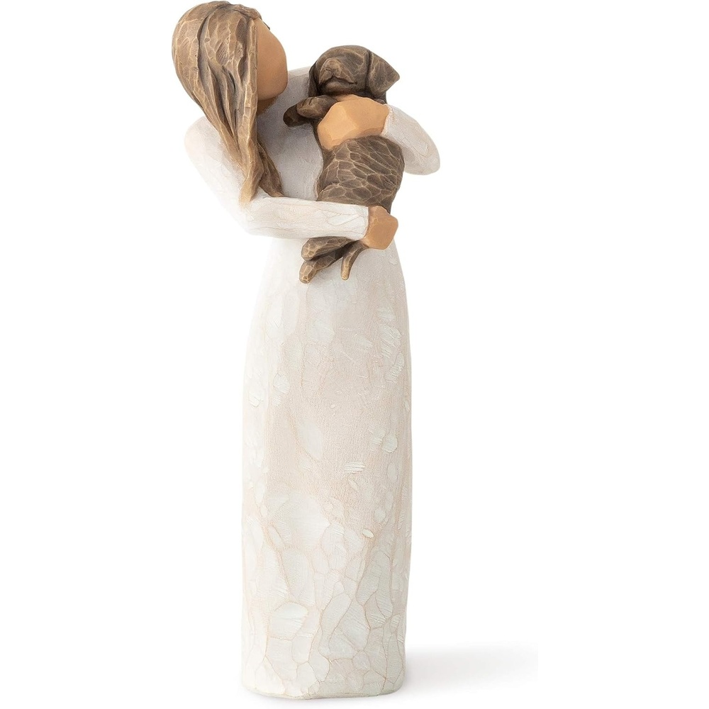 image:imageWillow Tree Adorable You Dark Dog A Joyful Friendship Expresses Relationship with a MuchLoved Pet Dog Sculpted HandPainted Figure Cast from a Susan Lordi Original Carving Gift for Dog Lovers Celebrates the Loving Bond Between People and Their DogsDark Brown Dog