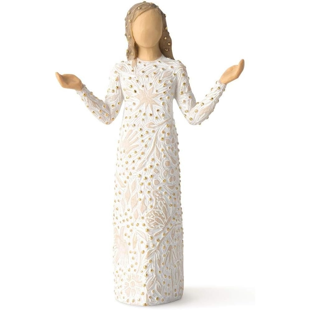 image:imageWillow Tree Everyday Blessings Sculpted HandPainted Figure with Gold Leaf  Cast from a Susan Lordi Original Carving Thoughtful Keepsake Gift for Loved Ones Includes Enclosure Card Fitted Gift BoxEveryday Blessing