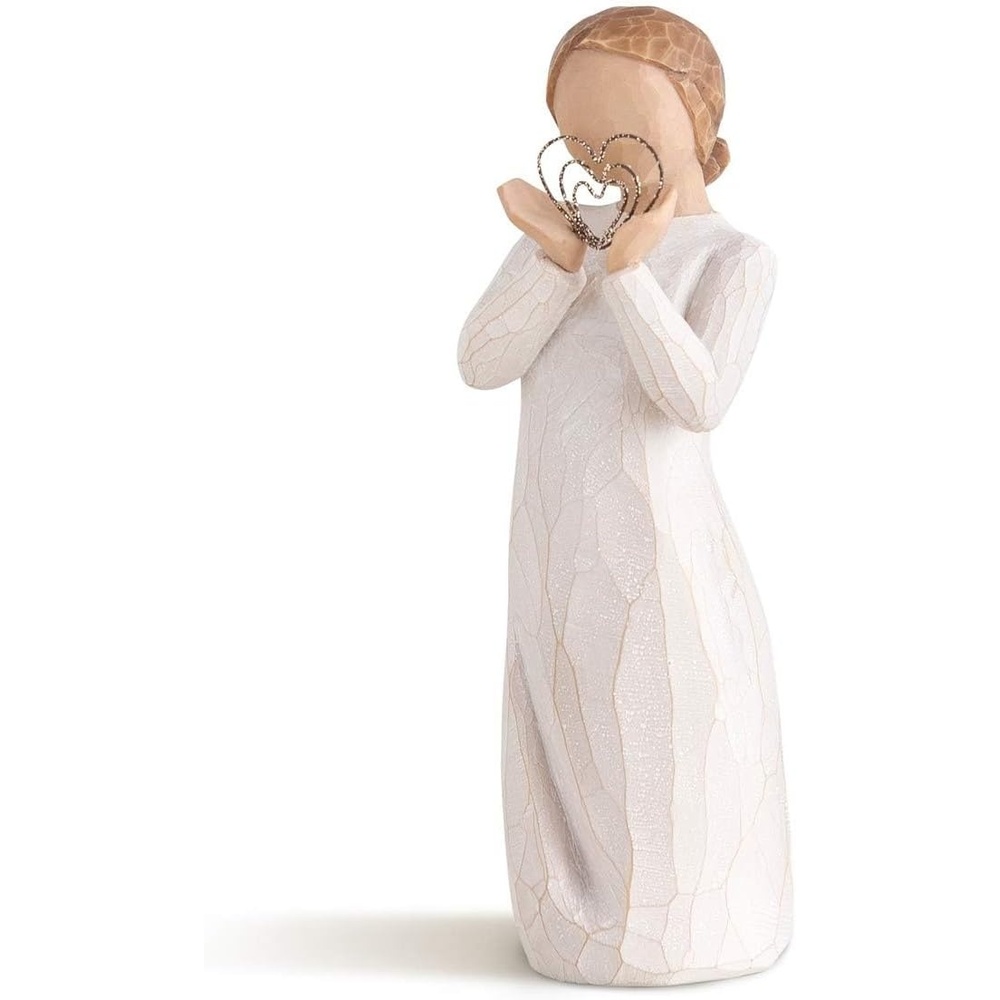 image:imageWillow Tree Heart and Soul Sculpted HandPainted Figure Cast from a Susan Lordi Original Carving Heartfelt Gift Expressing Love and Warmth Display on Shelf Table or MantelLots of Love