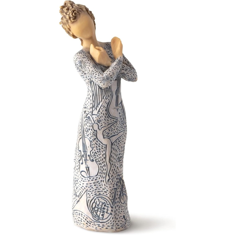 image:imageWillow Tree My Guy Sculpted HandPainted Figure Cast from a Susan Lordi Original Carving Meaningful Keepsake Gift for Loved Ones Display on Shelf Table or MantelMusic Speaks Lighter Skin