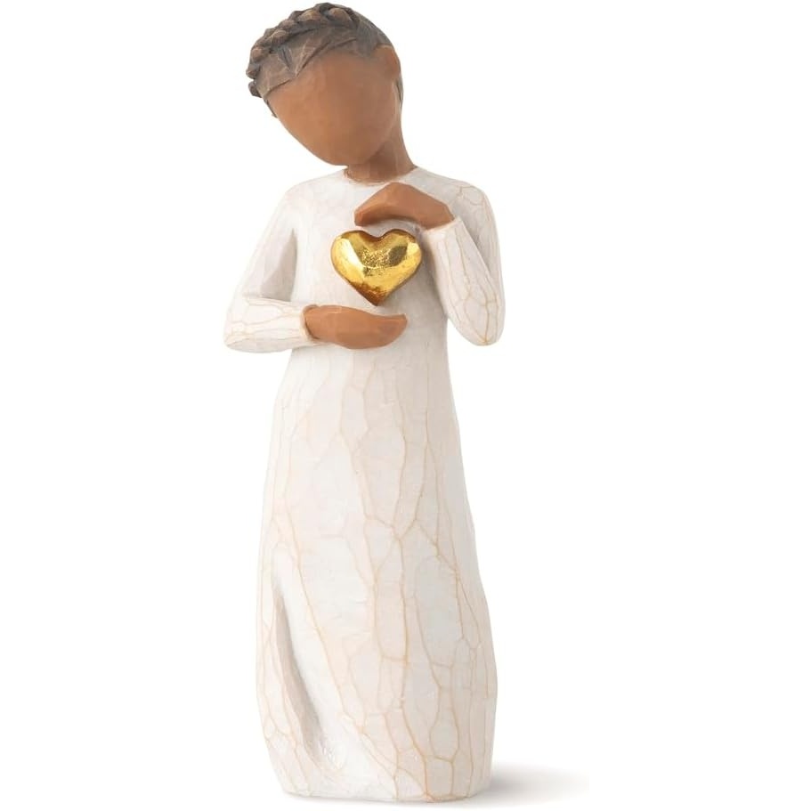 image:imageWillow Tree Remember Sculpted HandPainted Figure Cast from a Susan Lordi Original Carving Meaningful Keepsake Gift for Loved Ones and Lifes MilestonesKeepsake darker skin