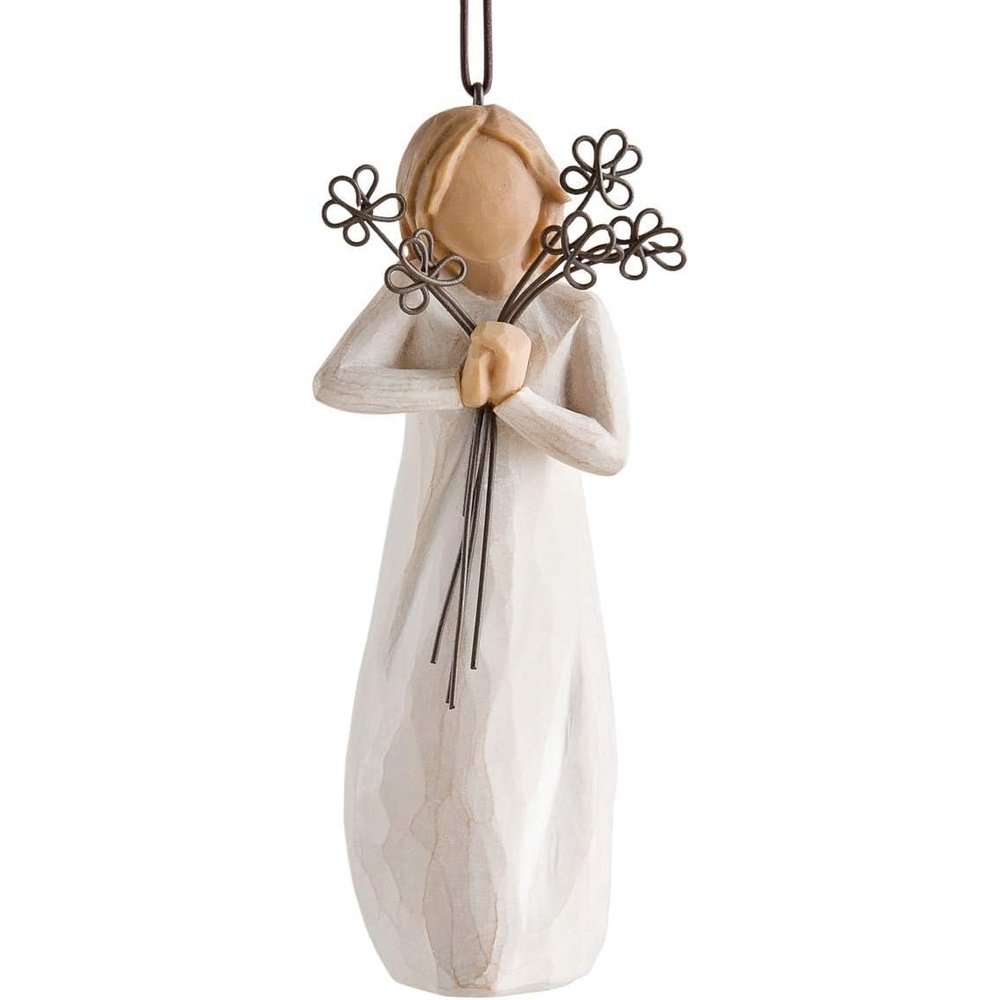 image:imageWillow Tree Surprise Ornament Sculpted HandPainted Figure Celebrating Friendship and Sentiment Cast from a Susan Lordi Original Carving Cast Resin Keepsake Ready to HangWarm Embrace
