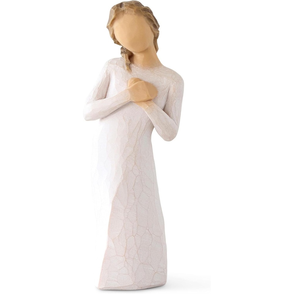 image:imageWillow Tree Tapestry Sculpted HandPainted Figure with Gold Leaf Cast from a Susan Lordi Original Carving Gift Offering Comfort Peace Support and Inner Strength Includes Enclosure CardHere for You